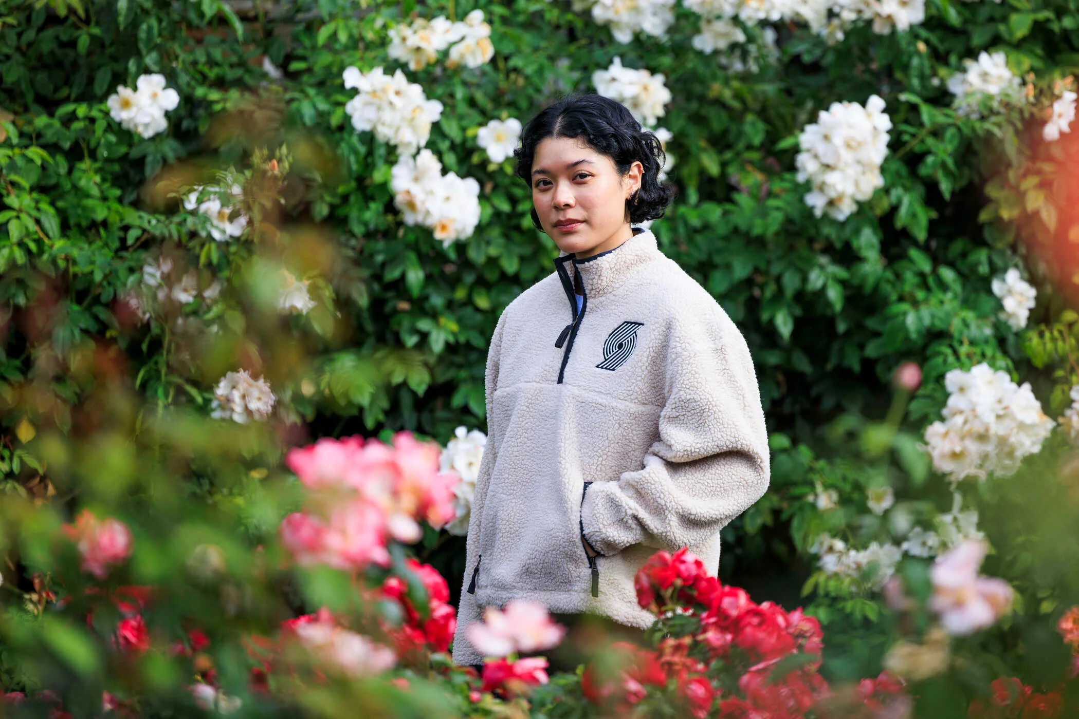 47 Brand Women's Snowbird Quarter-Zip Fleece Jacket With Pockets - Image 5