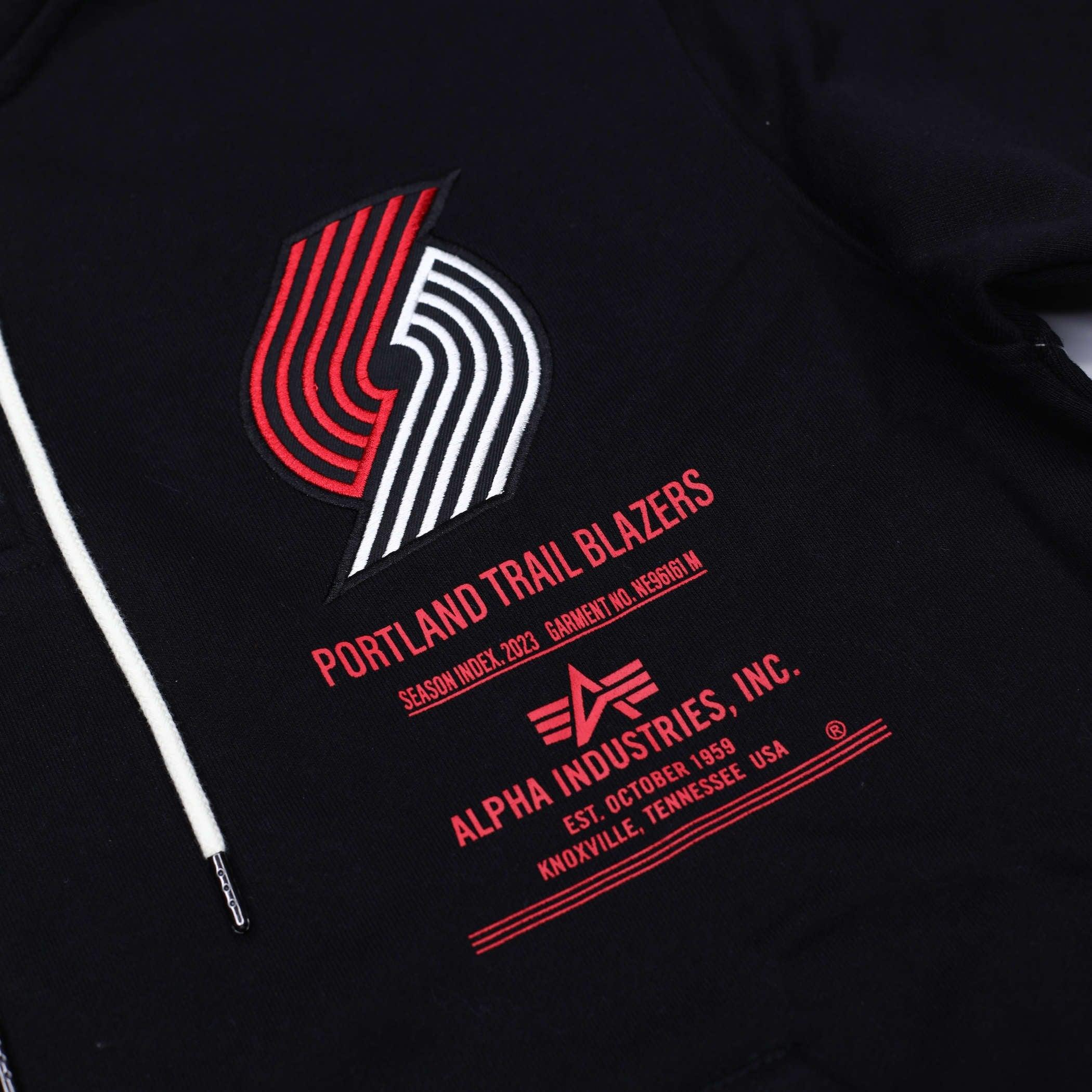 Alpha Industries X New Era Heavy Duty Black Pinwheel Hoodie - Image 13
