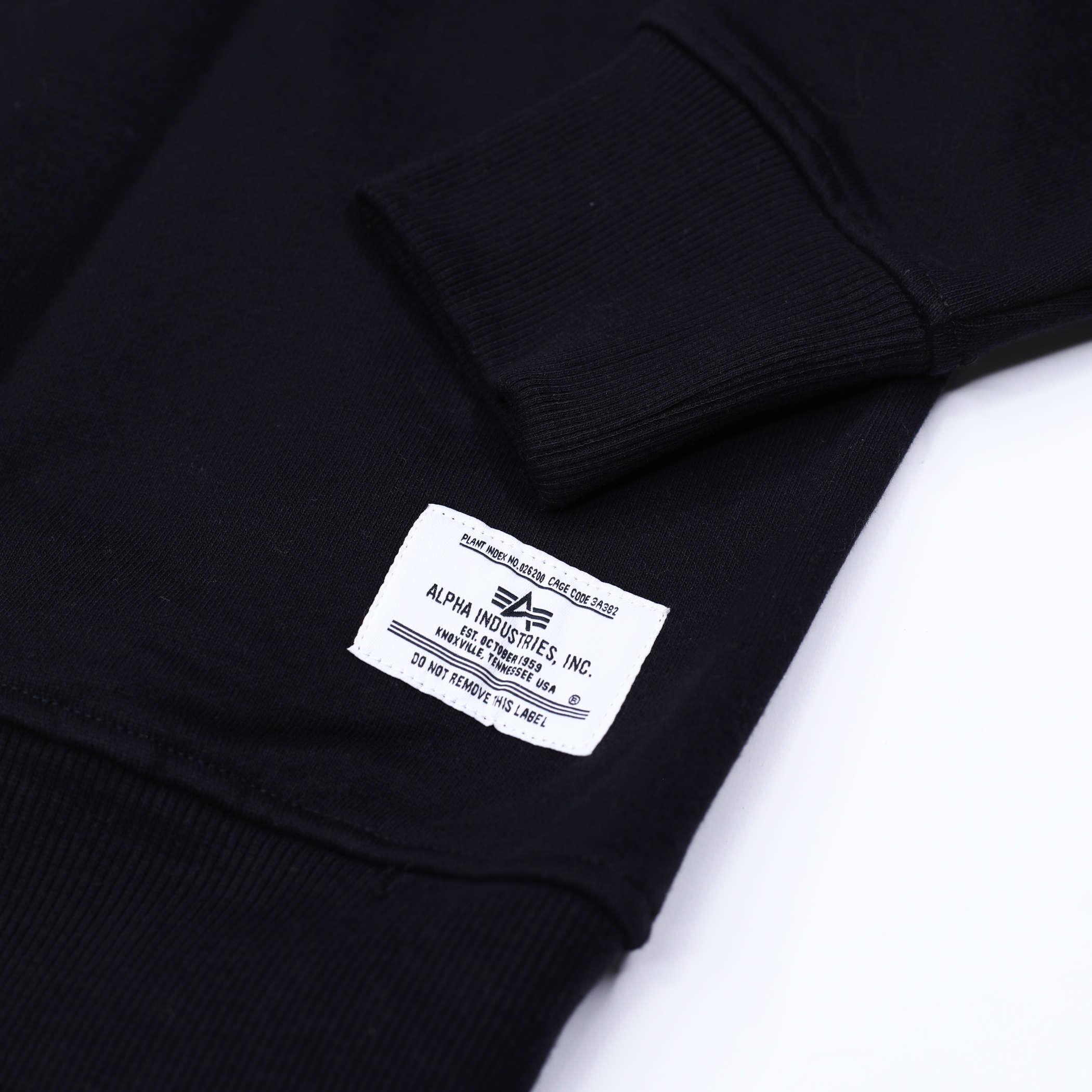 Alpha Industries X New Era Heavy Duty Black Pinwheel Hoodie - Image 5