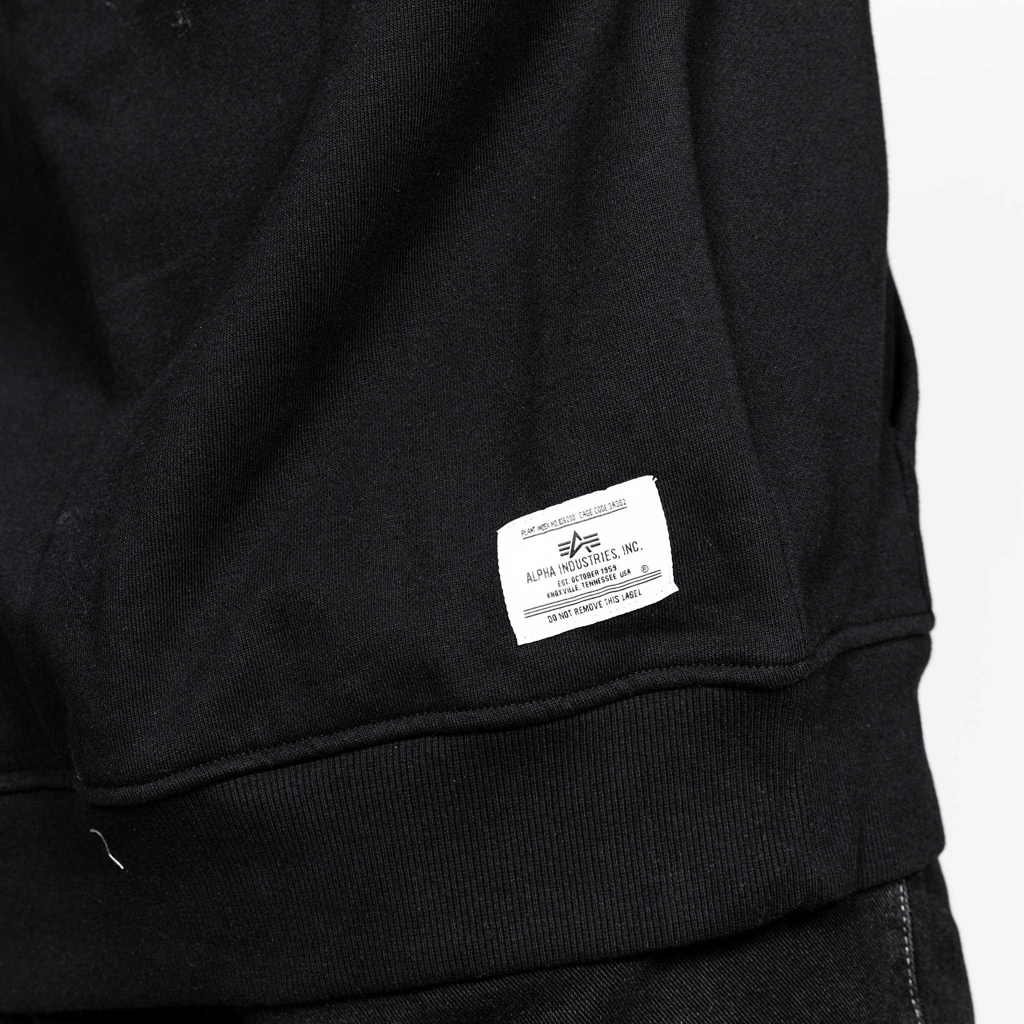 Alpha Industries X New Era Heavy Duty Black Pinwheel Hoodie - Image 6