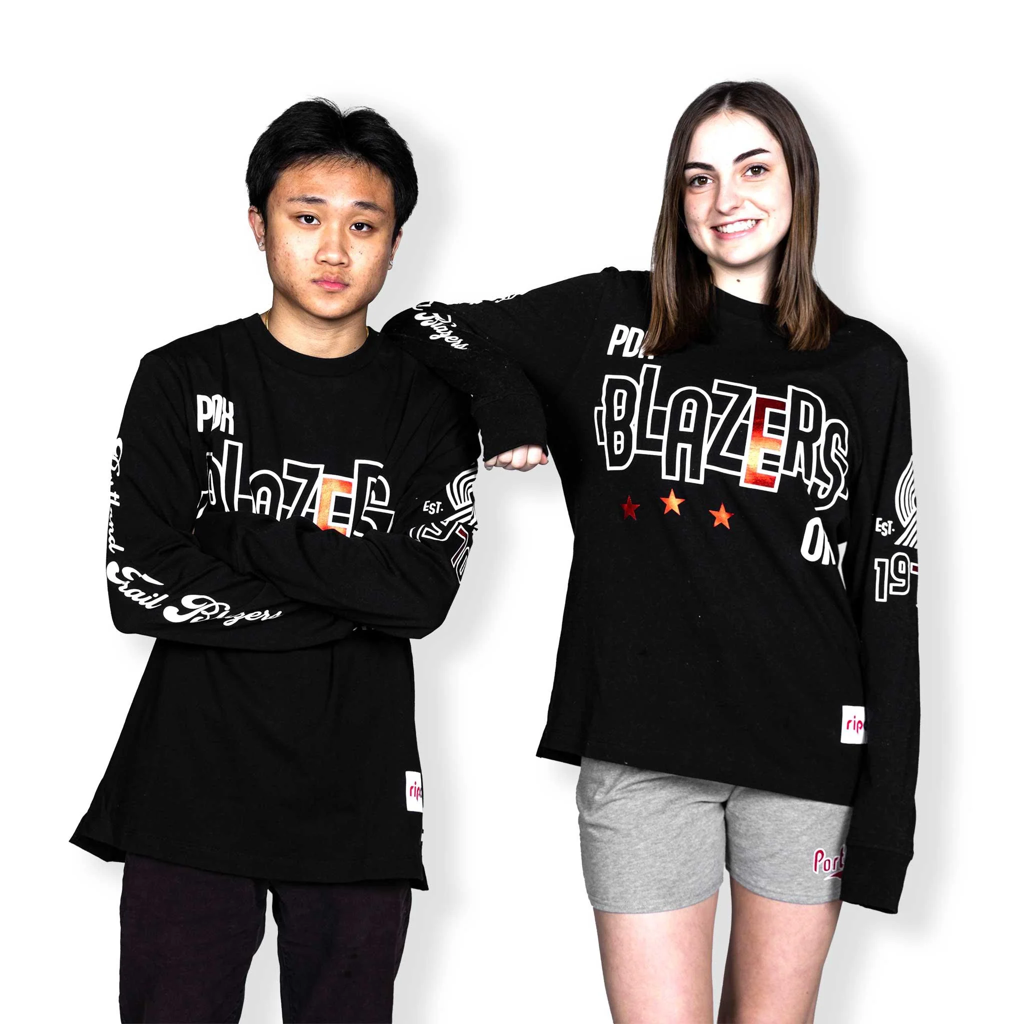 Wild Collective Long Sleeved Puff Foil Black T-Shirt - Image 6