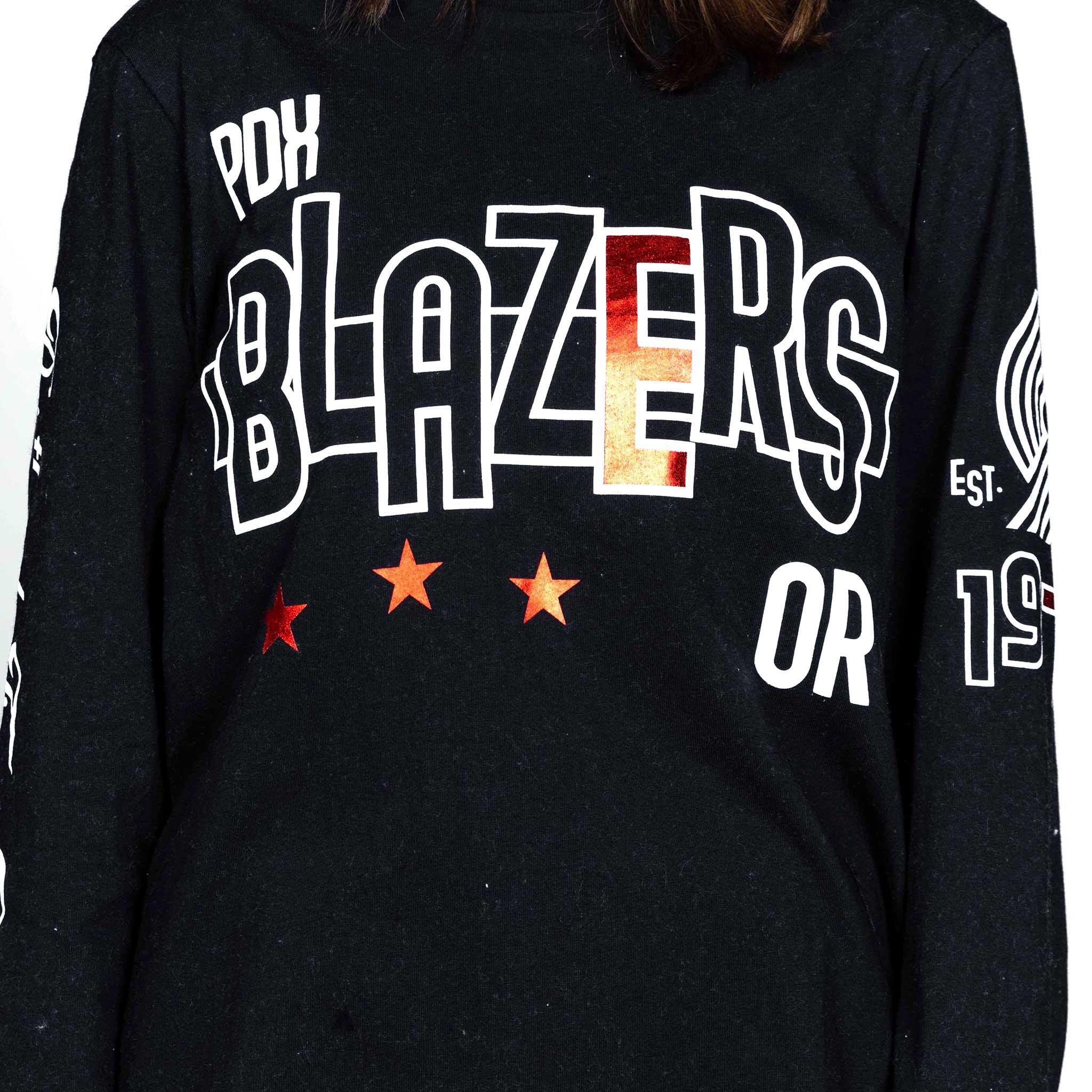 Wild Collective Long Sleeved Puff Foil Black T-Shirt - Image 7