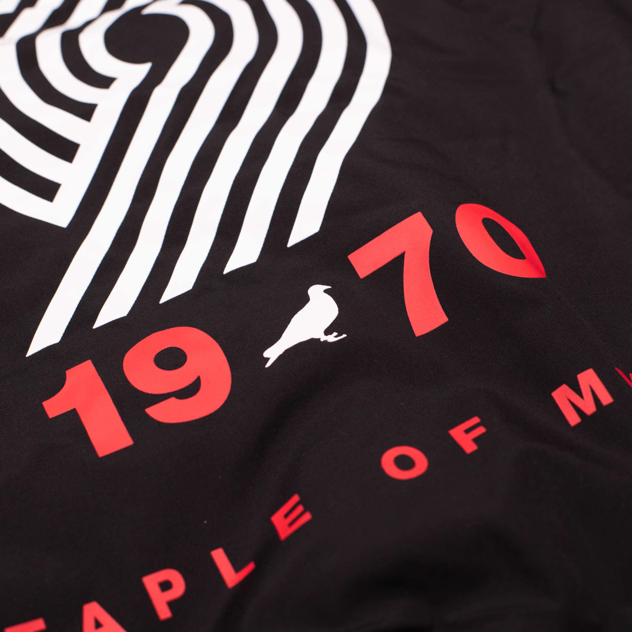 Staple x Trail Blazers Black Snap Up Varsity Jacket - Image 9
