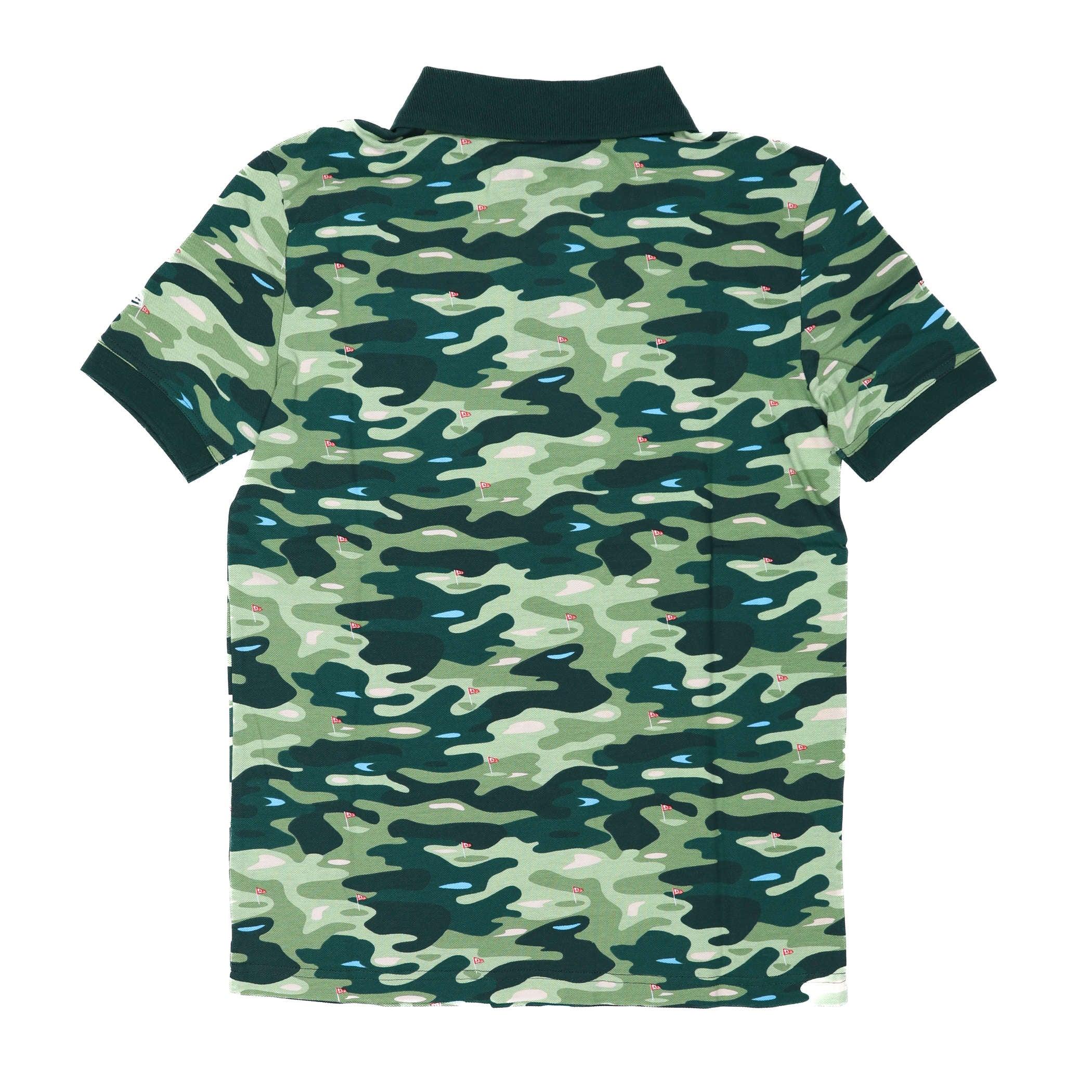 New Era Golf Camouflage Green Polo - Image 2