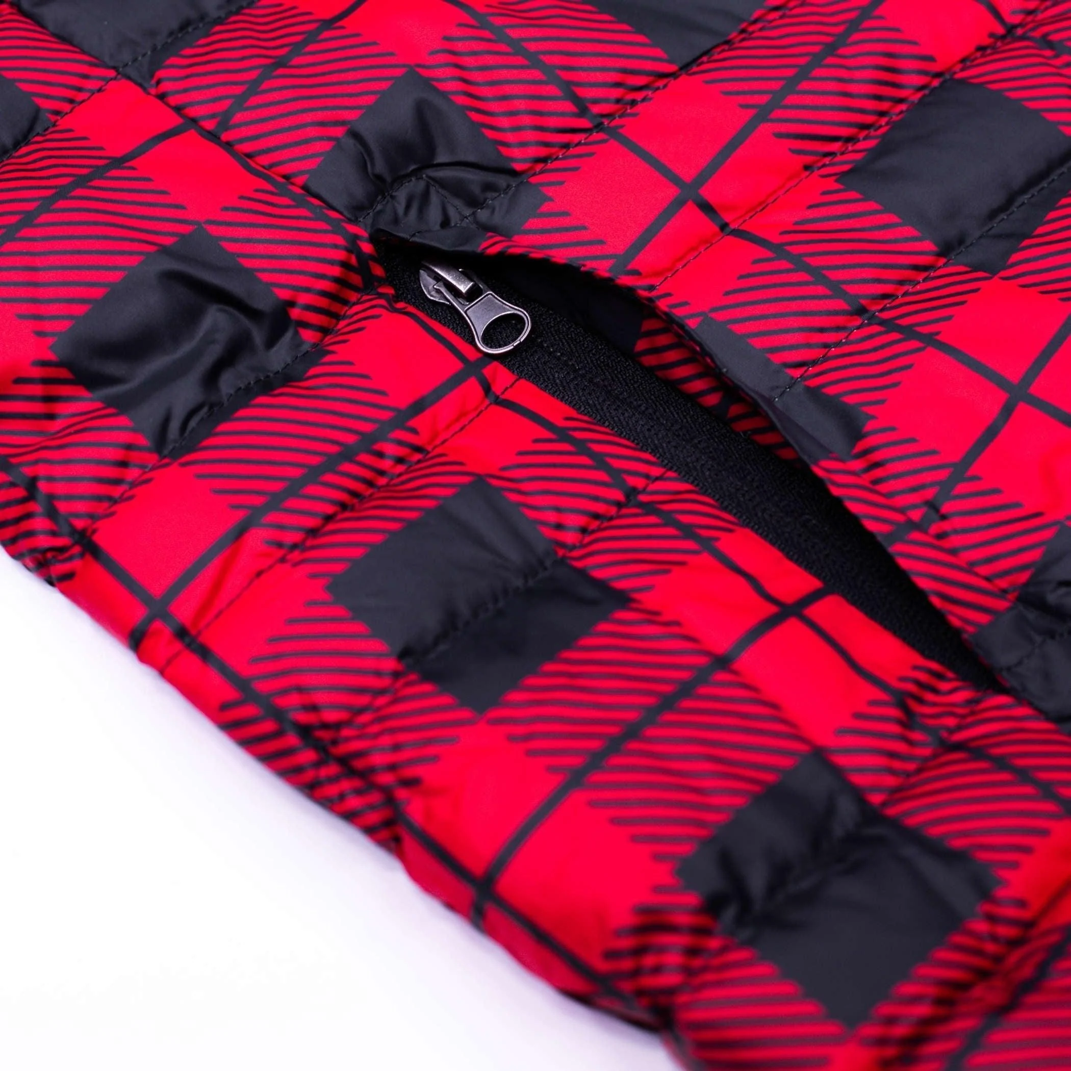 Douglas Fur Plaid Down Vest - Image 3