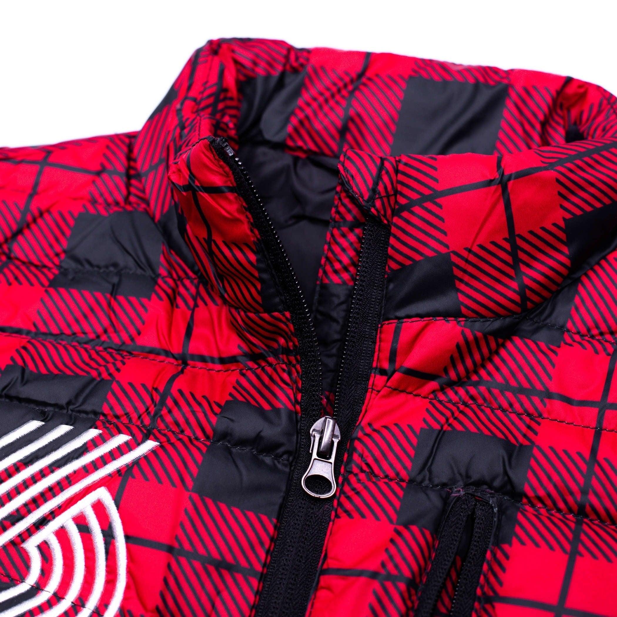Douglas Fur Plaid Down Vest - Image 7