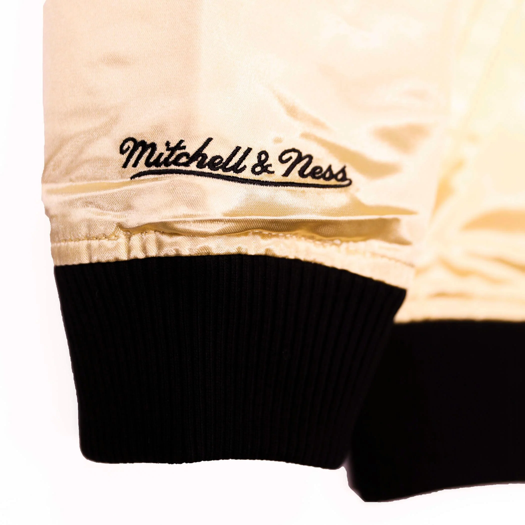 Mitchell & Ness Gold Vintage Satin Jacket - Image 6