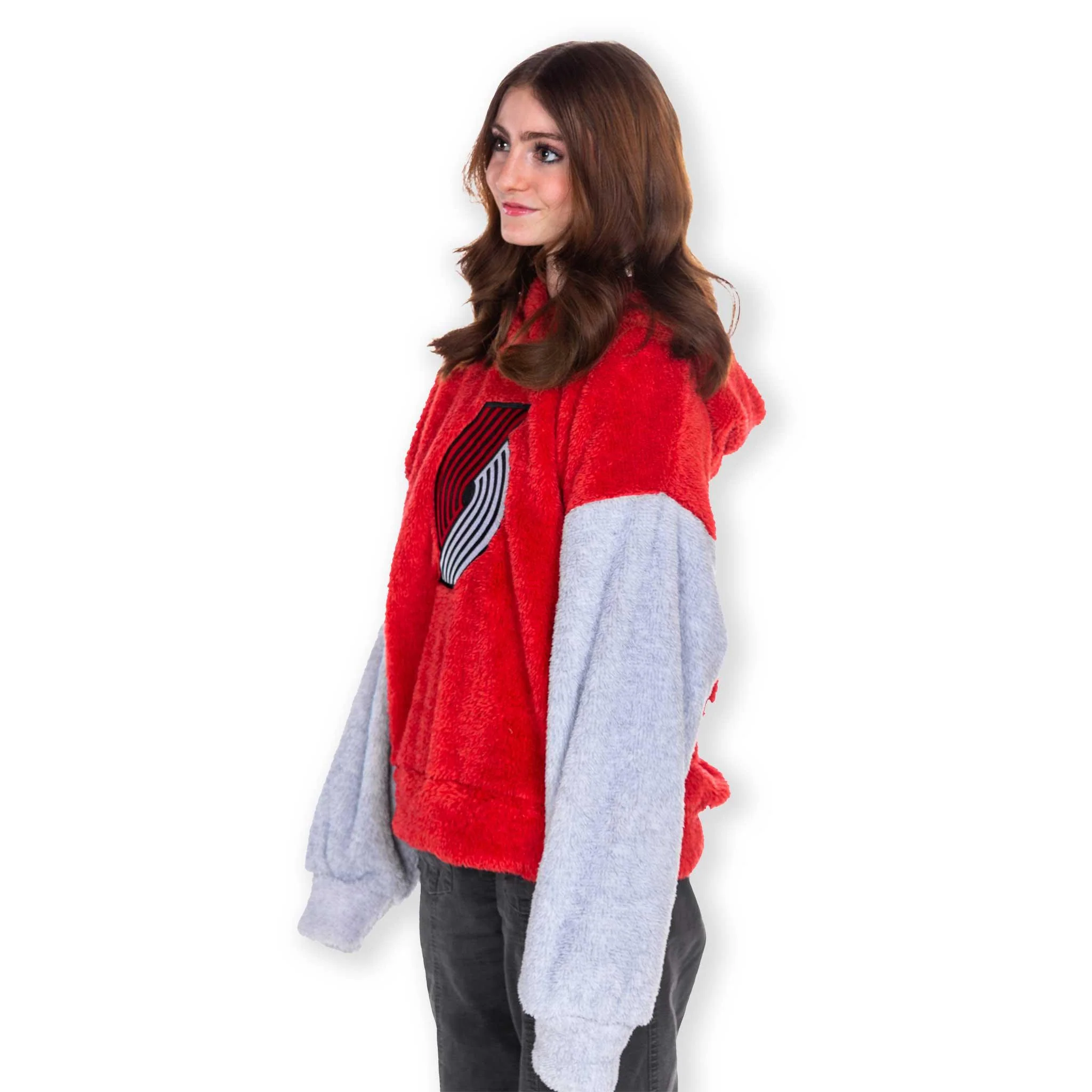 Juniors Girl Fleece Game Time Teddy Hoodie - Image 6