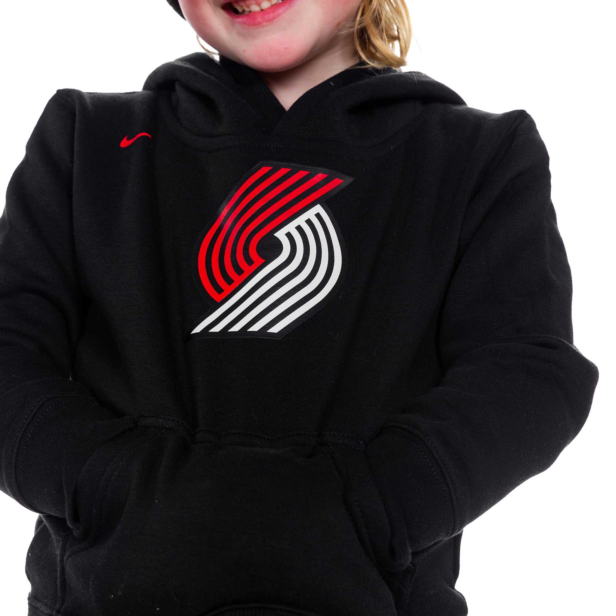 Nike Kids Pinwheel Essential Fleece Black Pullover - Image 3