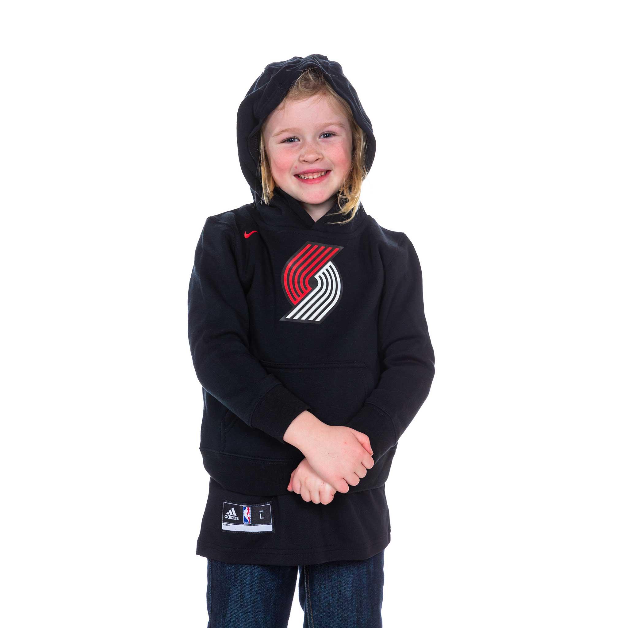 Nike Kids Pinwheel Essential Fleece Black Pullover - Image 5