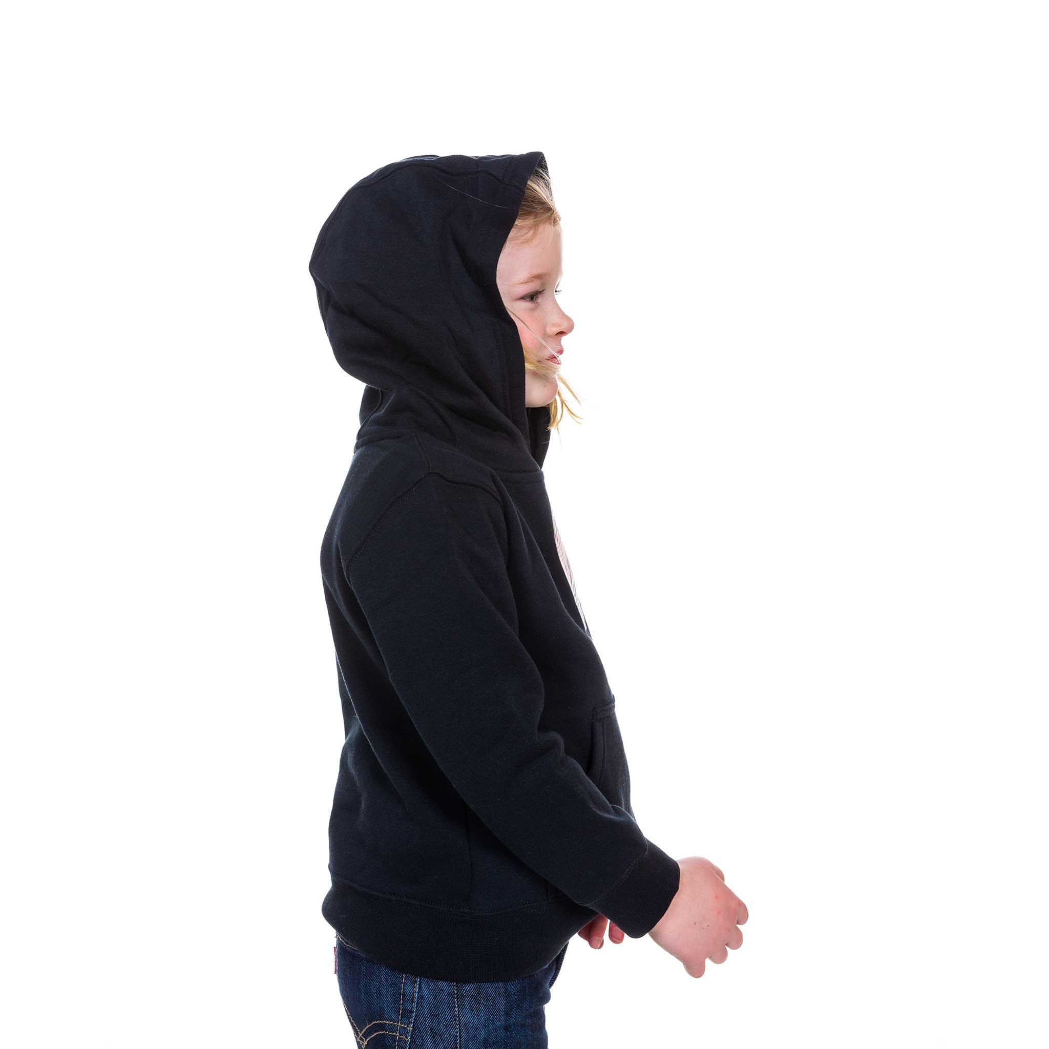 Nike Kids Pinwheel Essential Fleece Black Pullover - Image 7