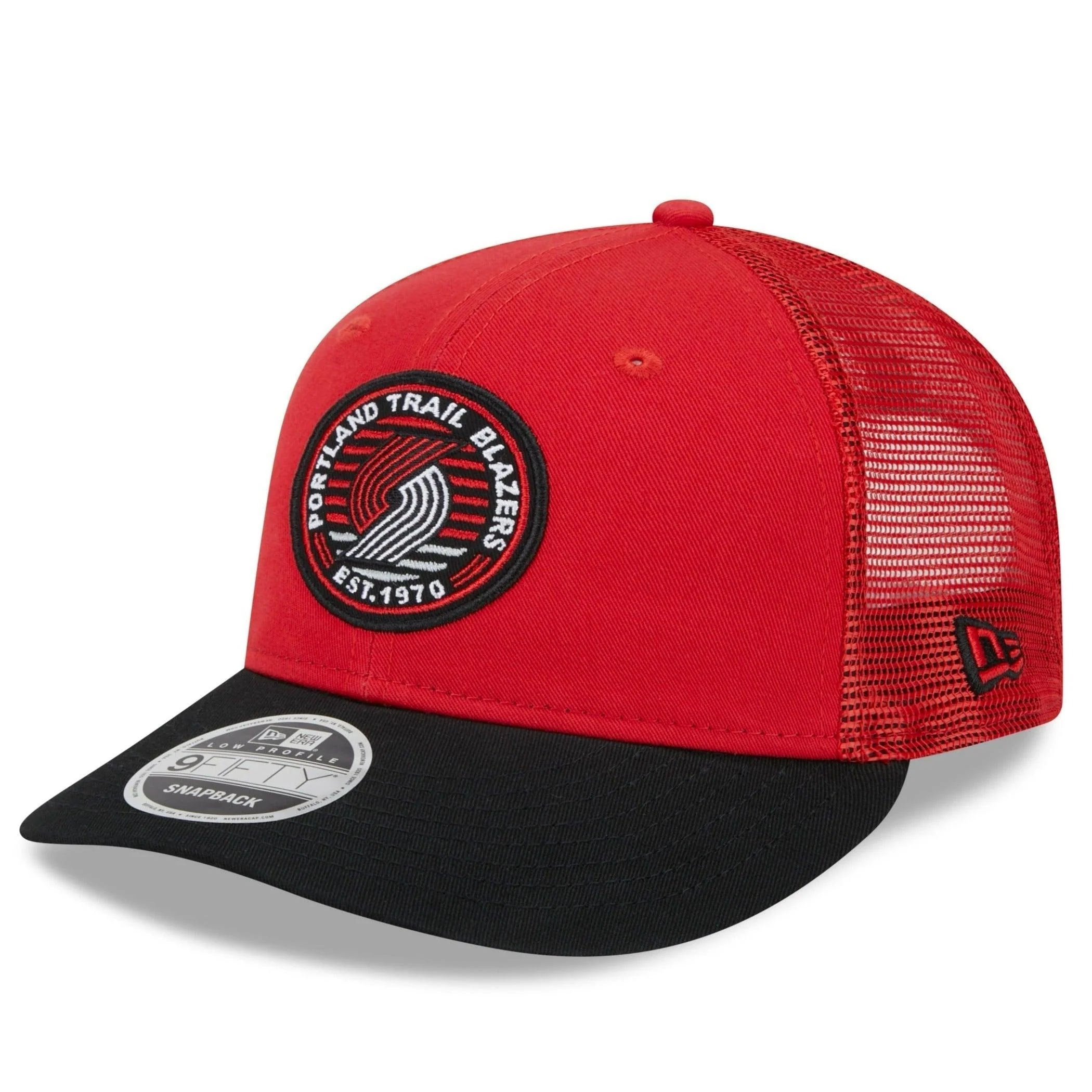 New Era Low Patch Mesh Red & Black Snapback - Image 4
