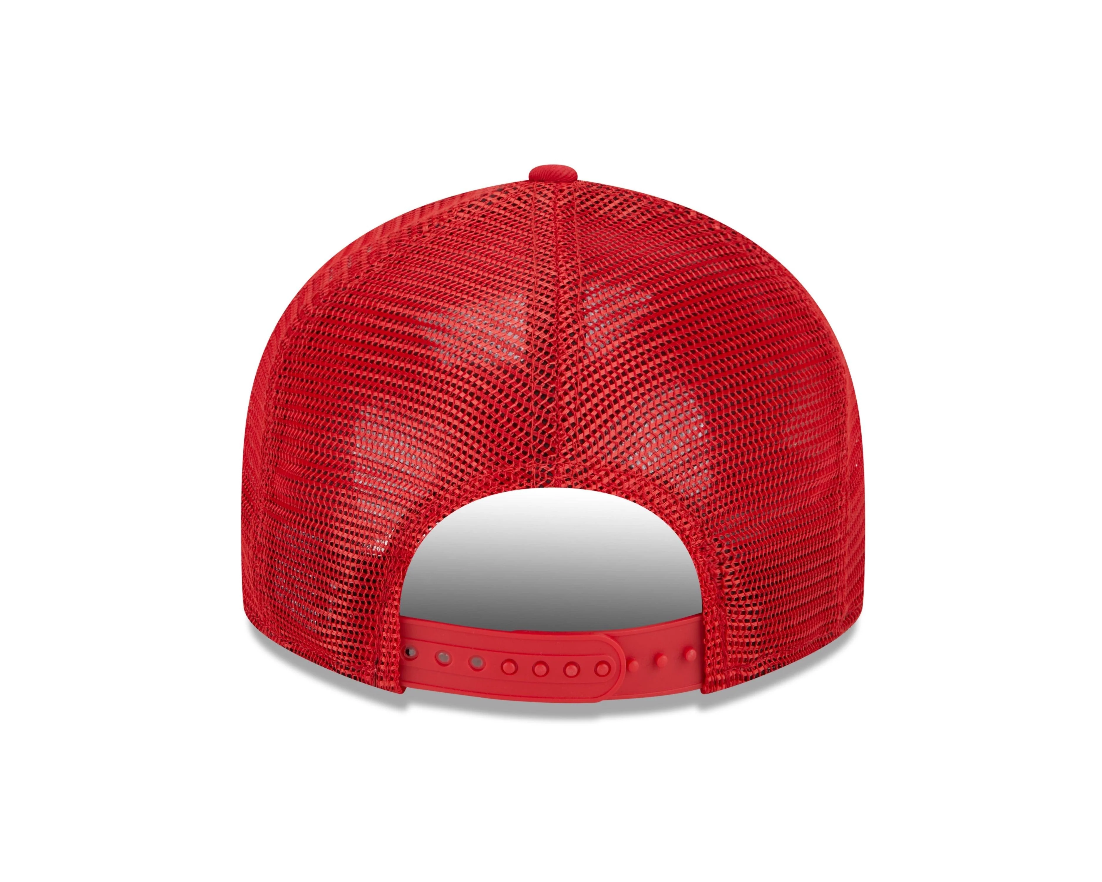 New Era Low Patch Mesh Red & Black Snapback - Image 6
