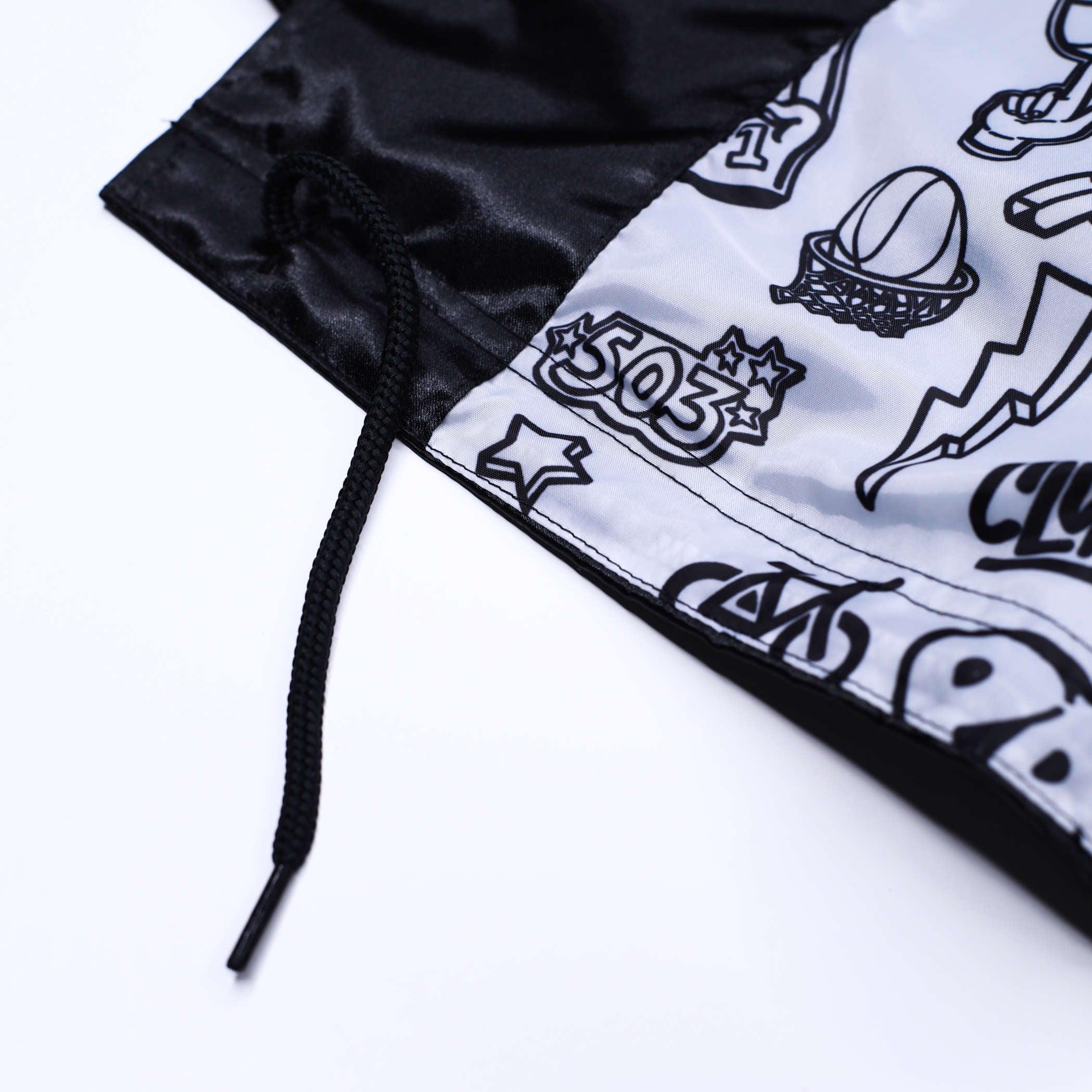 Mitchell & Ness Doodle Coaches Black Satin Jacket - Image 15