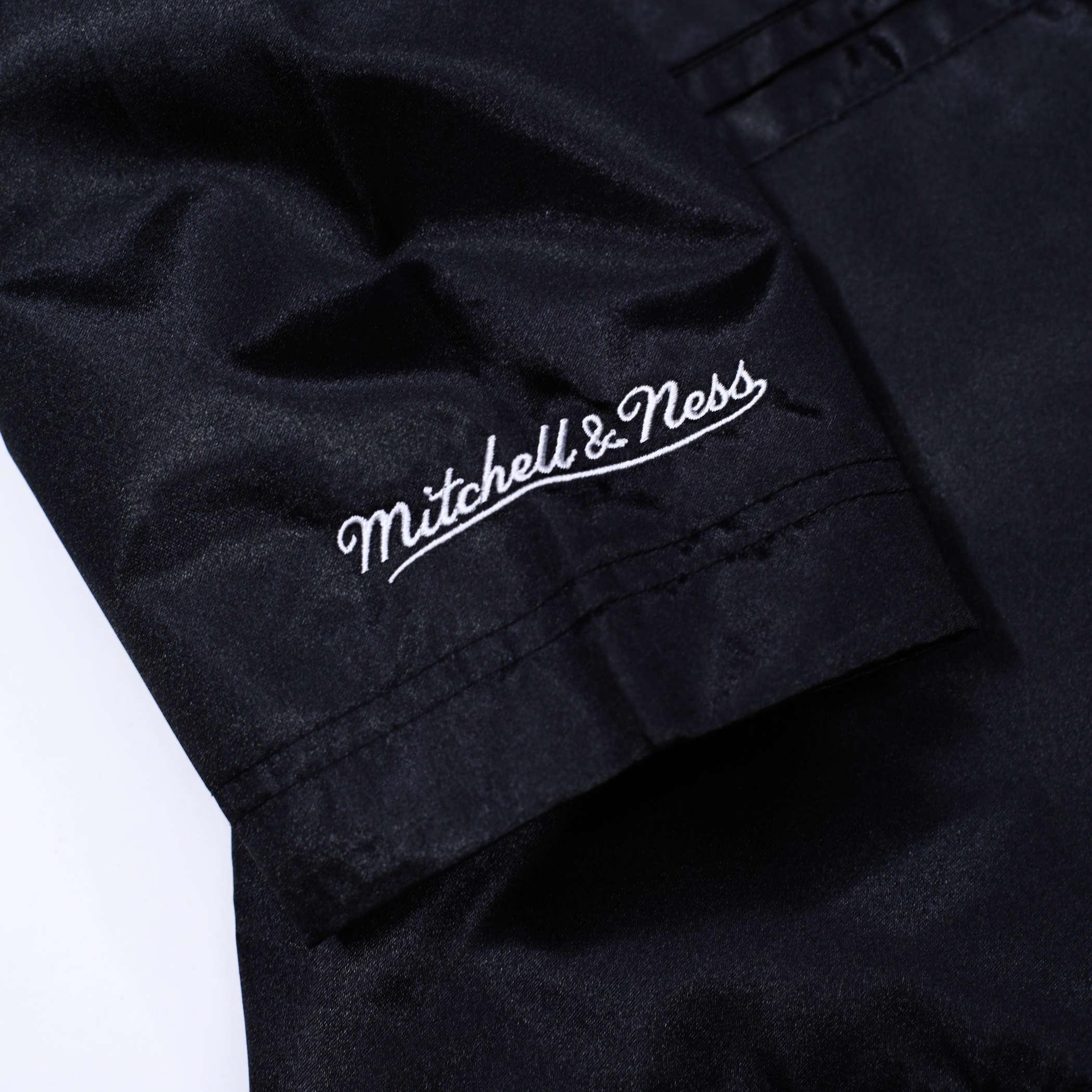 Mitchell & Ness Doodle Coaches Black Satin Jacket - Image 6