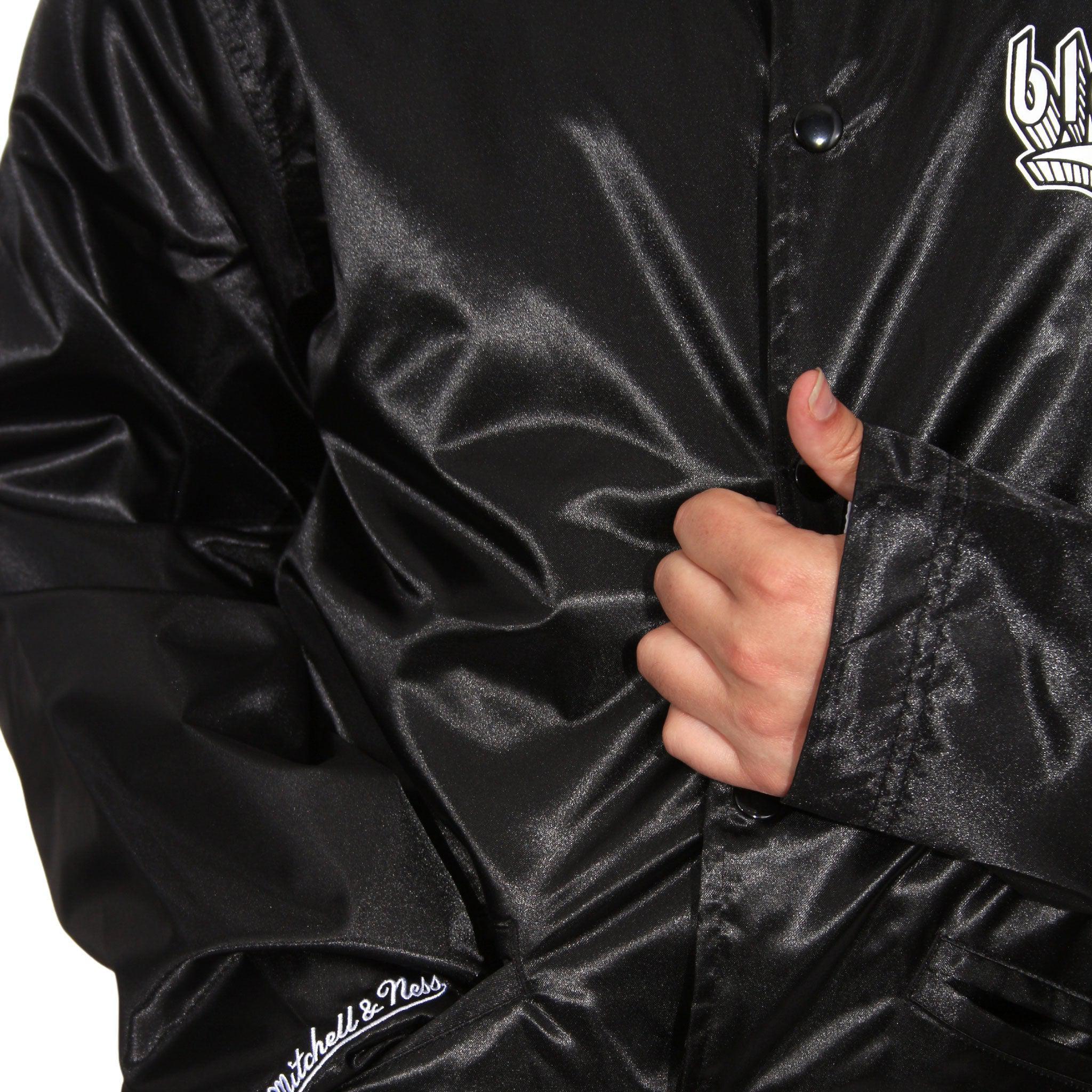 Mitchell & Ness Doodle Coaches Black Satin Jacket - Image 9