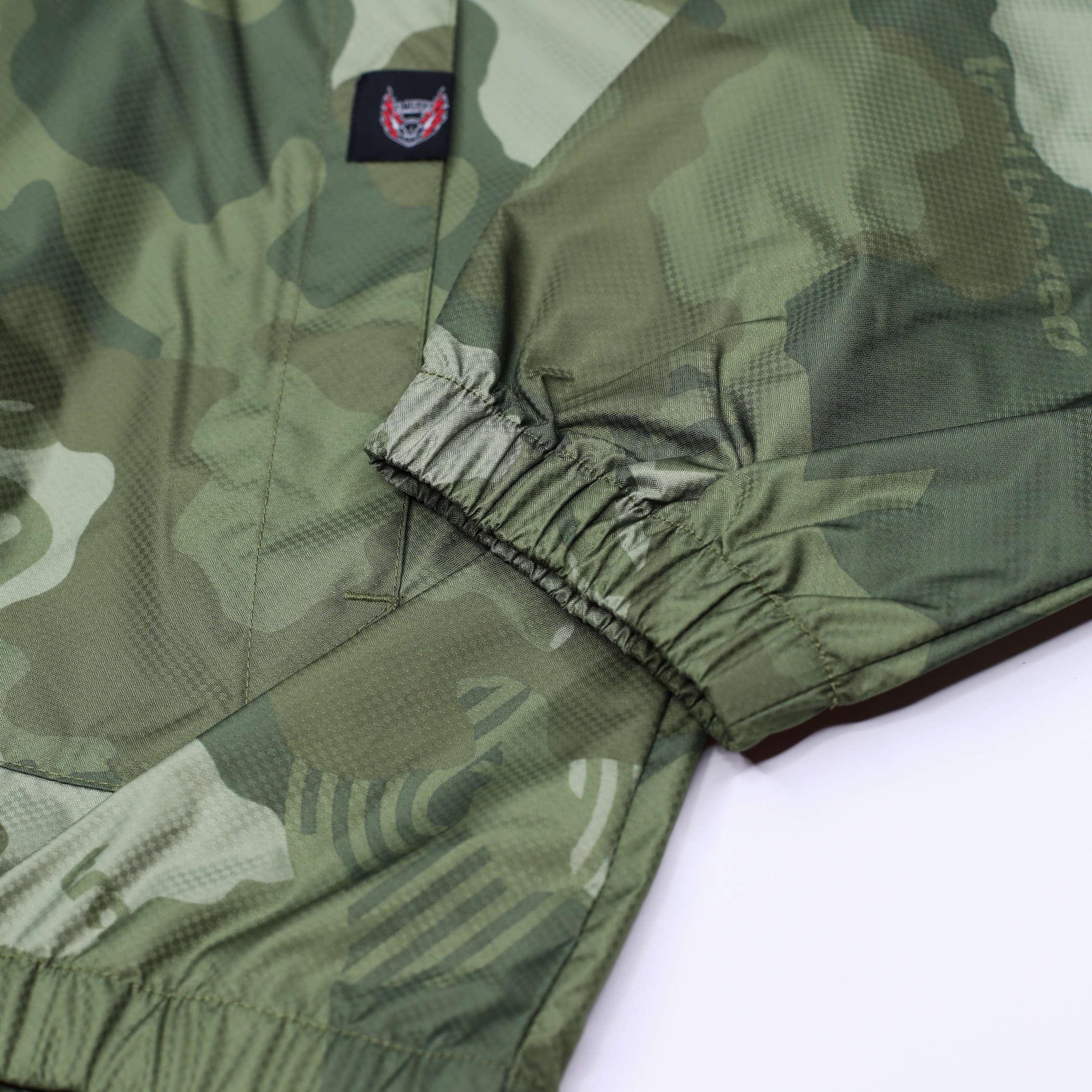Mitchell & Ness Ghost Olive Green Camouflage Jacket - Image 3