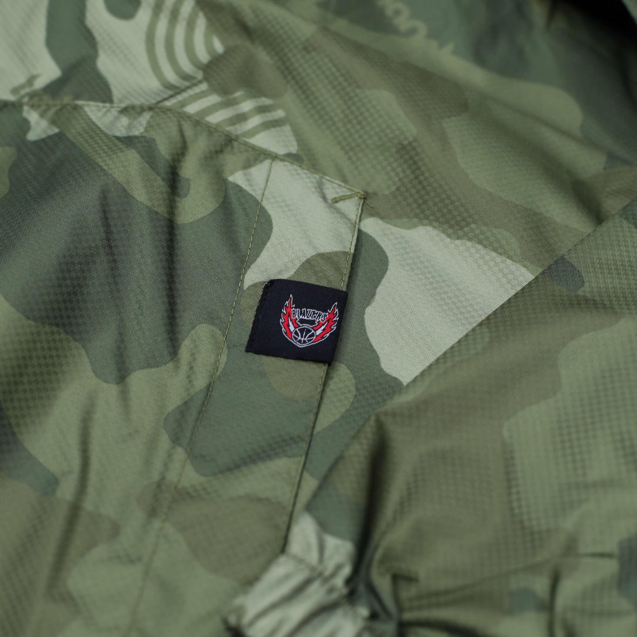 Mitchell & Ness Ghost Olive Green Camouflage Jacket - Image 4