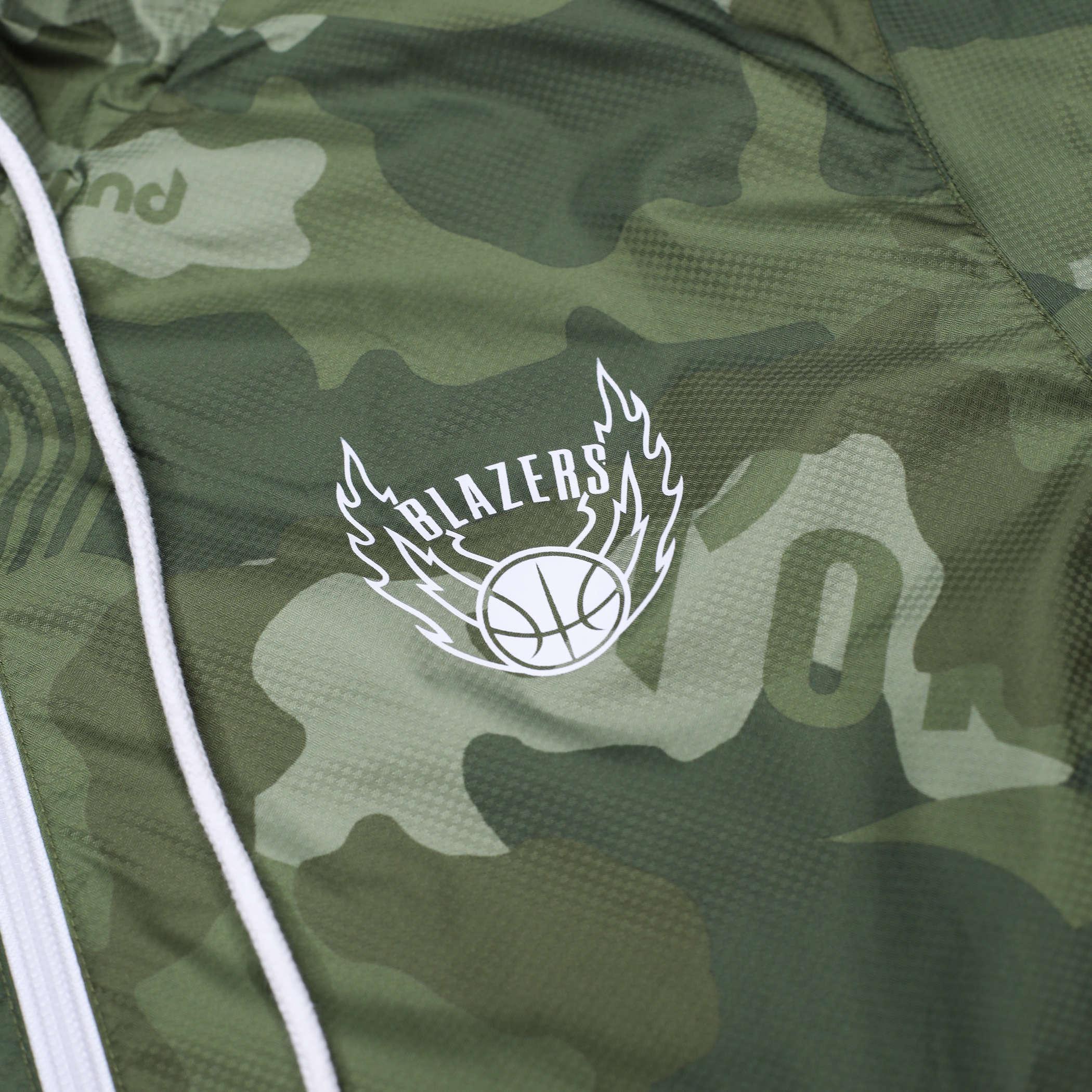 Mitchell & Ness Ghost Olive Green Camouflage Jacket - Image 6