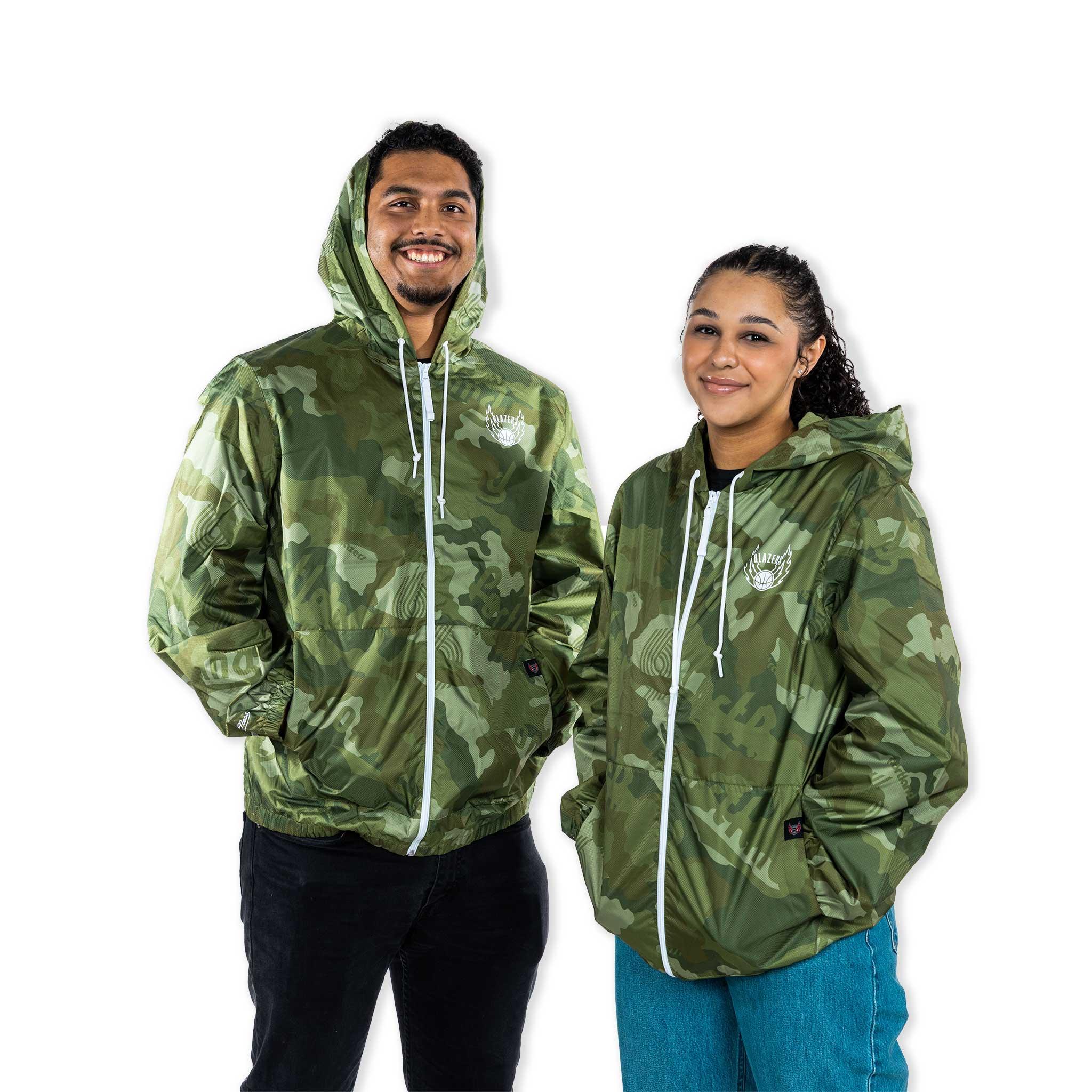 Mitchell & Ness Ghost Olive Green Camouflage Jacket - Image 9
