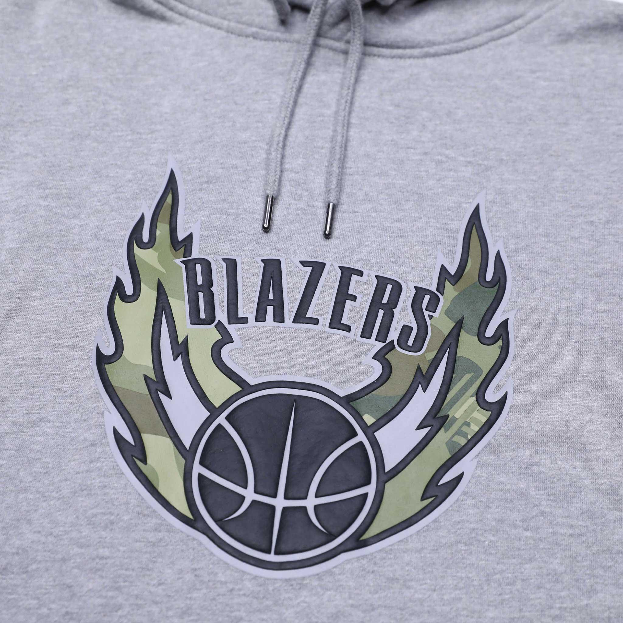 Mitchell & Ness Ghost Camo Gray Hoodie - Image 4
