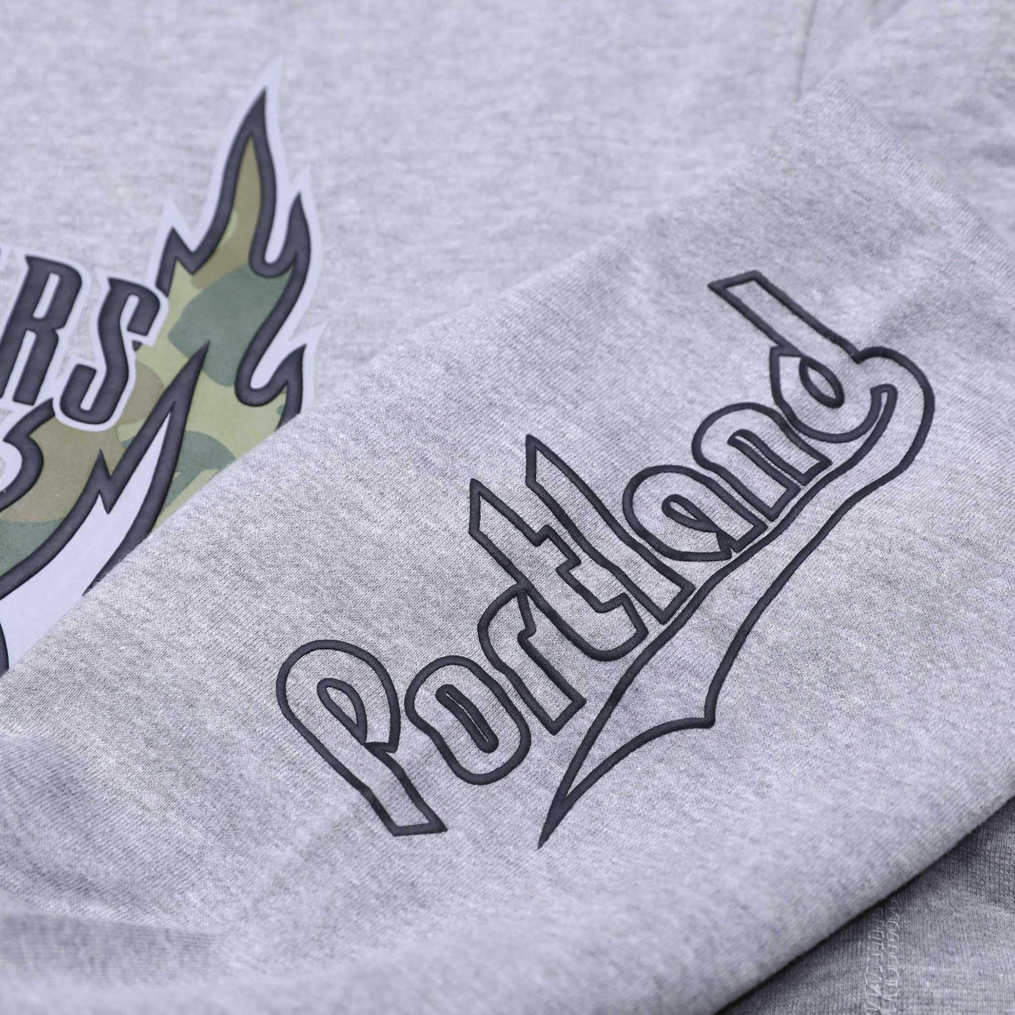 Mitchell & Ness Ghost Camo Gray Hoodie - Image 5