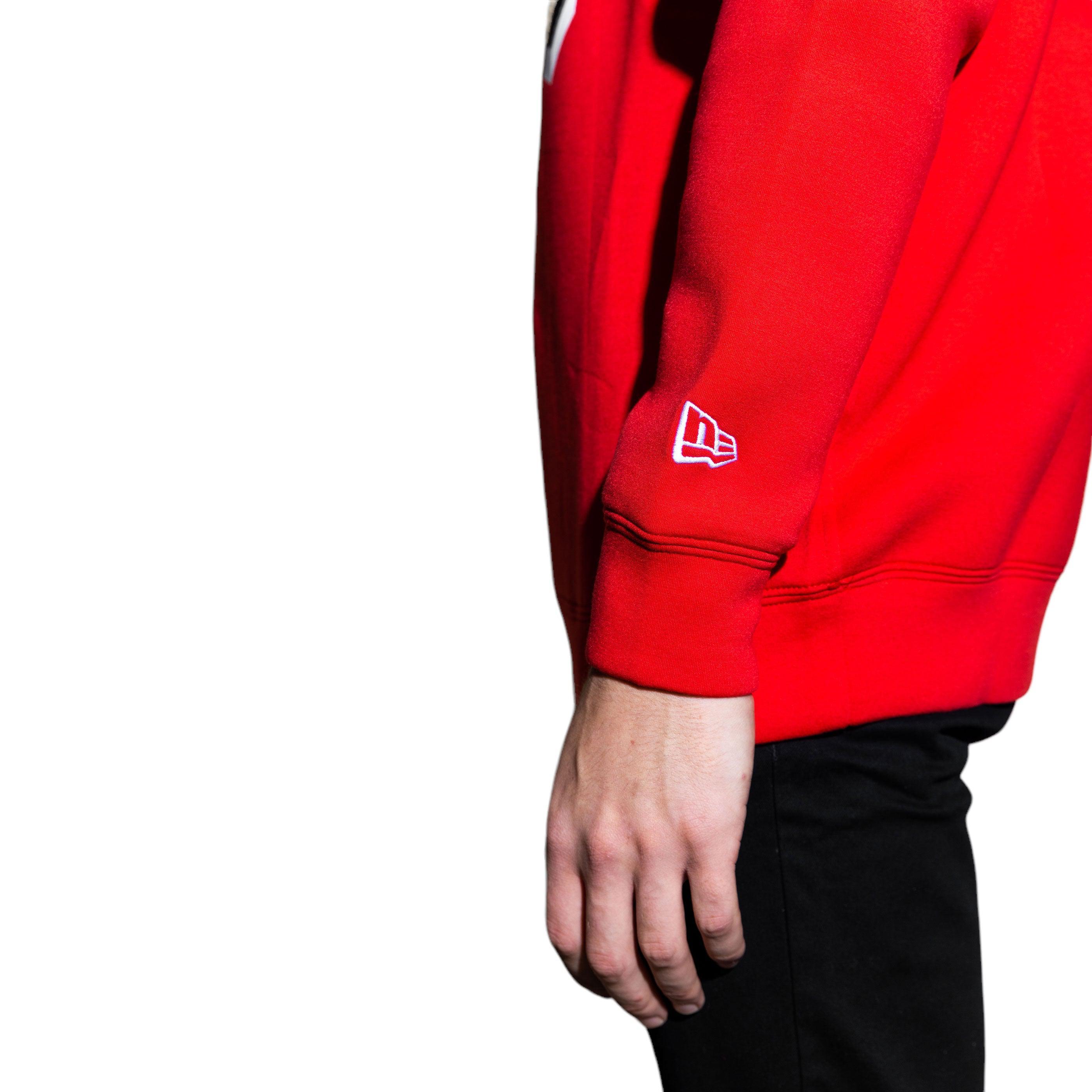 New Era Camping Essentials Red Crewneck Sweatshirt - Image 5