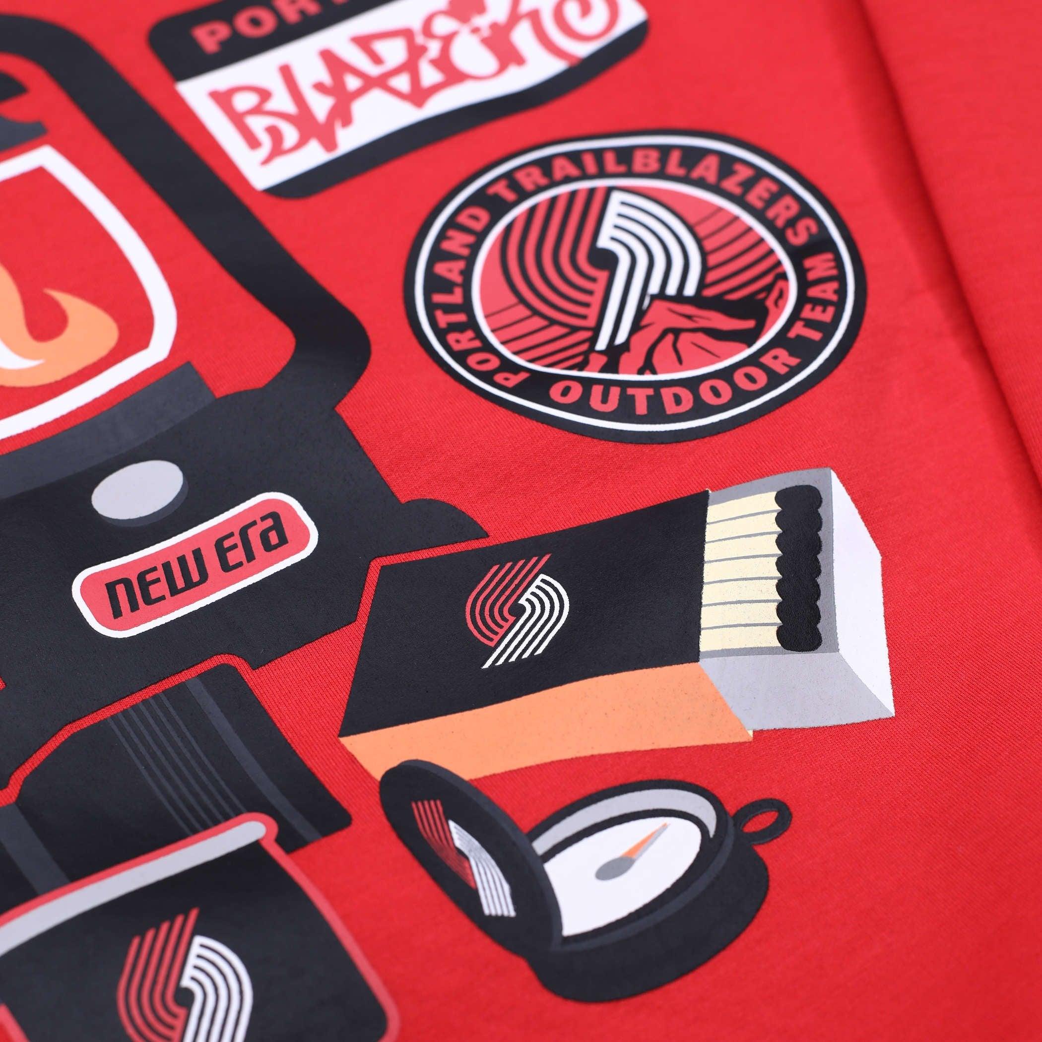 New Era Camping Essentials Red Crewneck Sweatshirt - Image 7