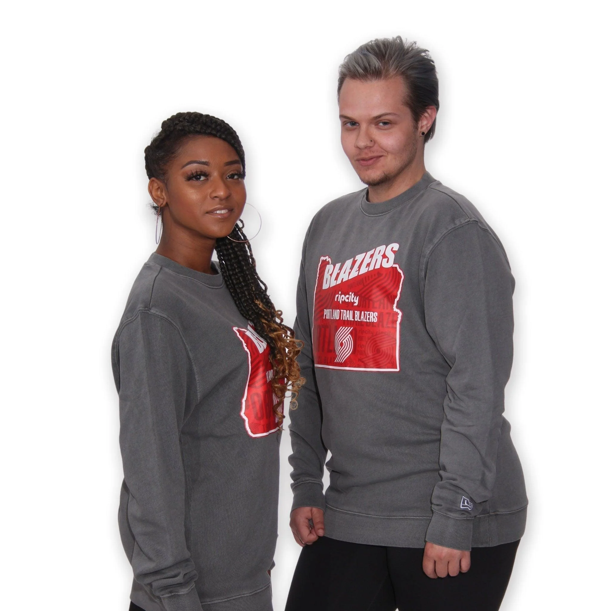 Portland Trail Blazers New Era State Gray Crew - Image 2
