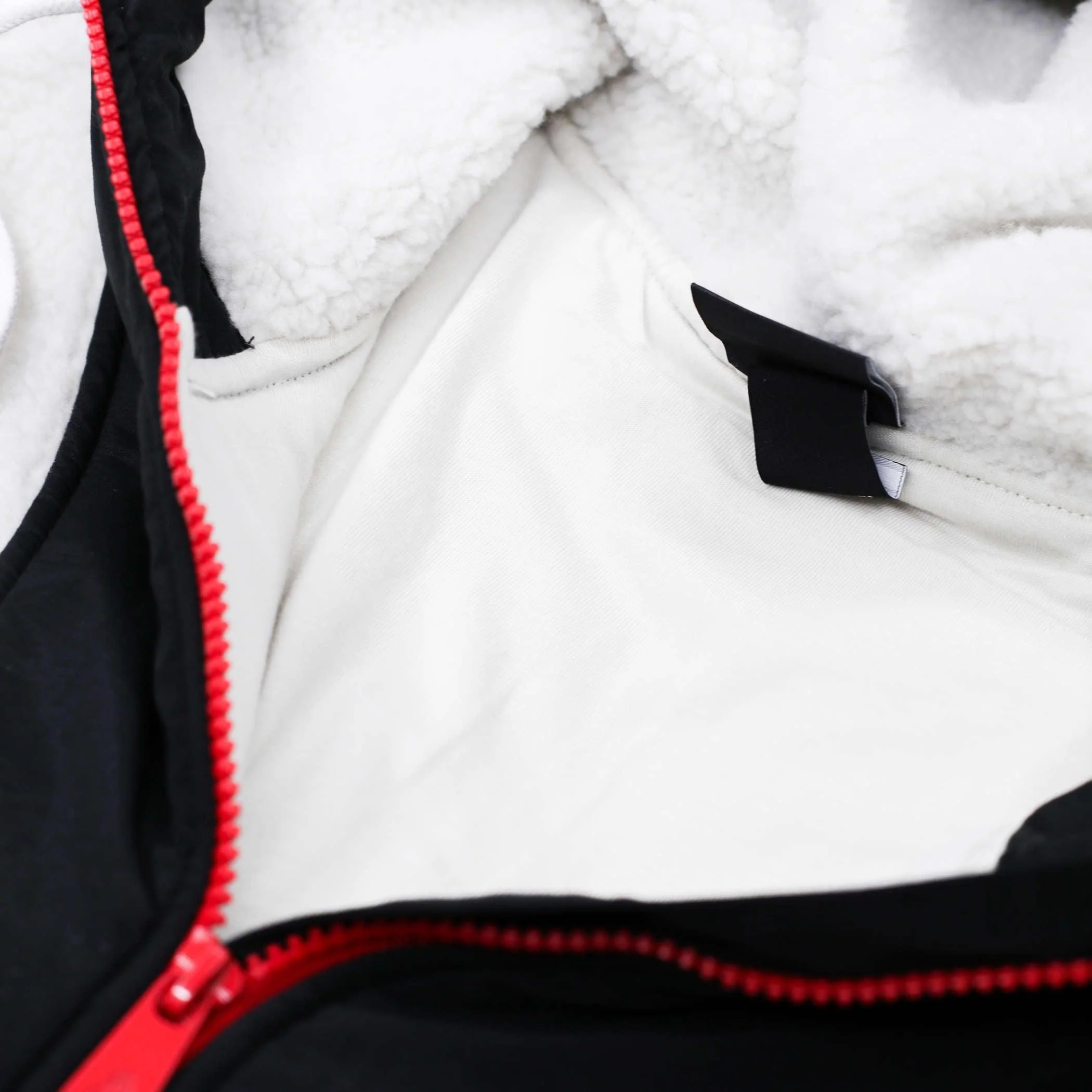 New Era Women's Quarterzip White & Black Jacket - Image 11