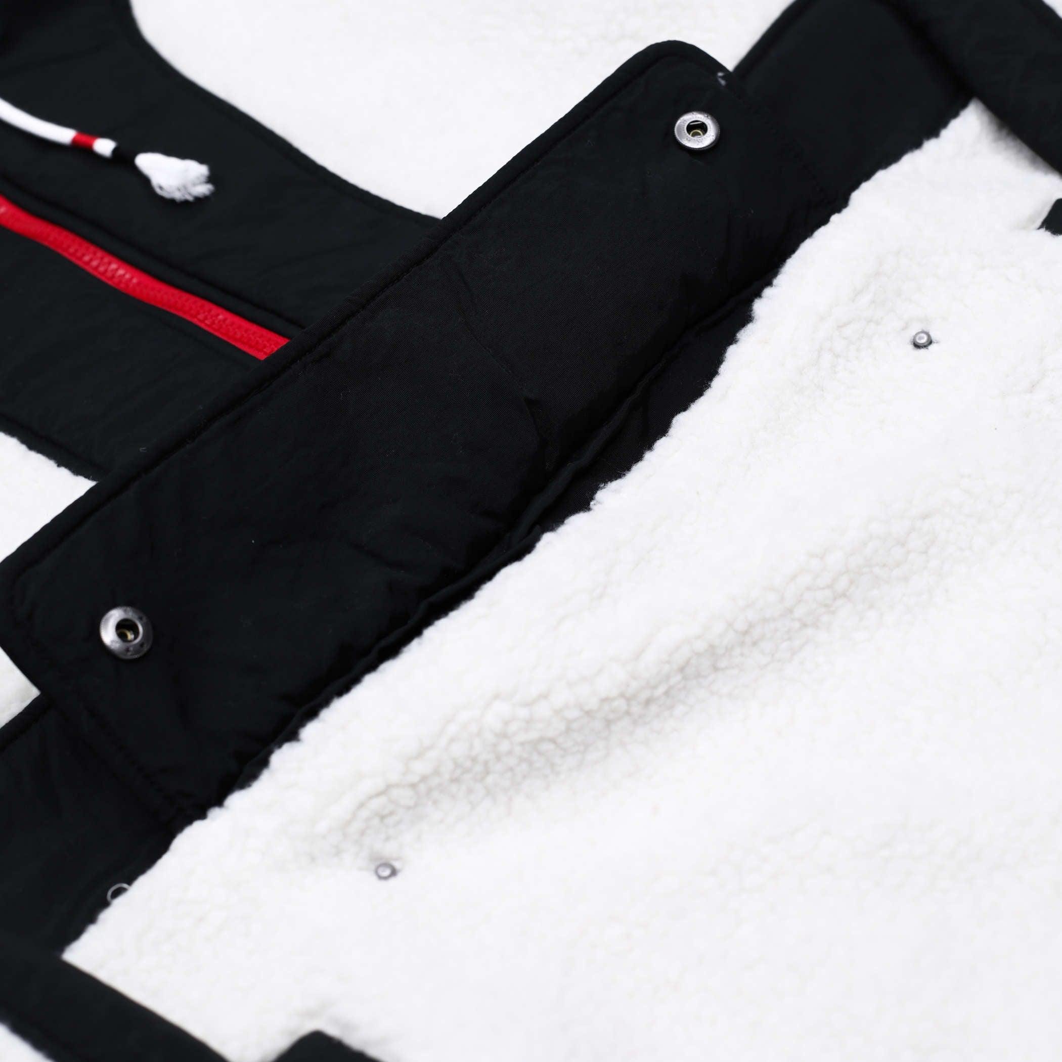 New Era Women's Quarterzip White & Black Jacket - Image 5