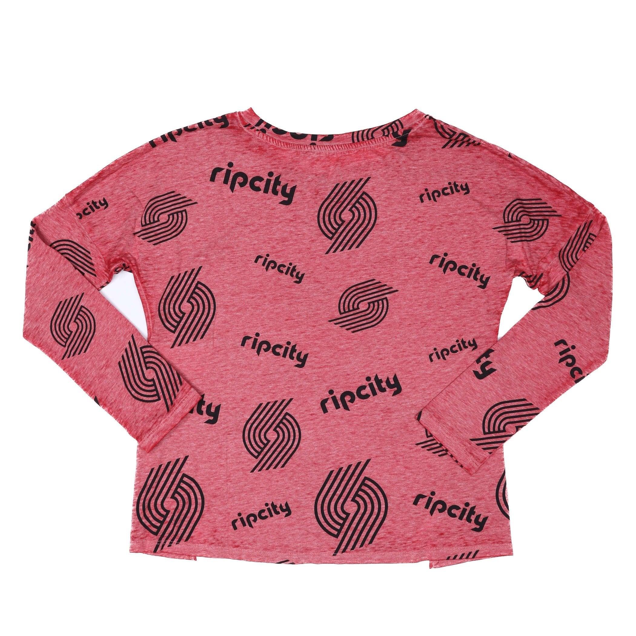 Back In Action Girls Youth Maroon Burn Out Tee - Image 2