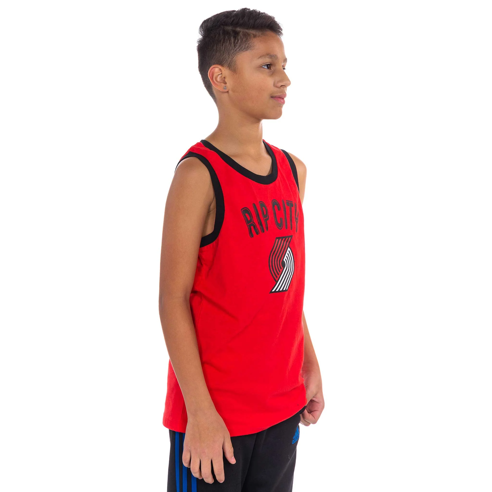 Portland Trail Blazers Striker Youth Red Tank Top - Image 4