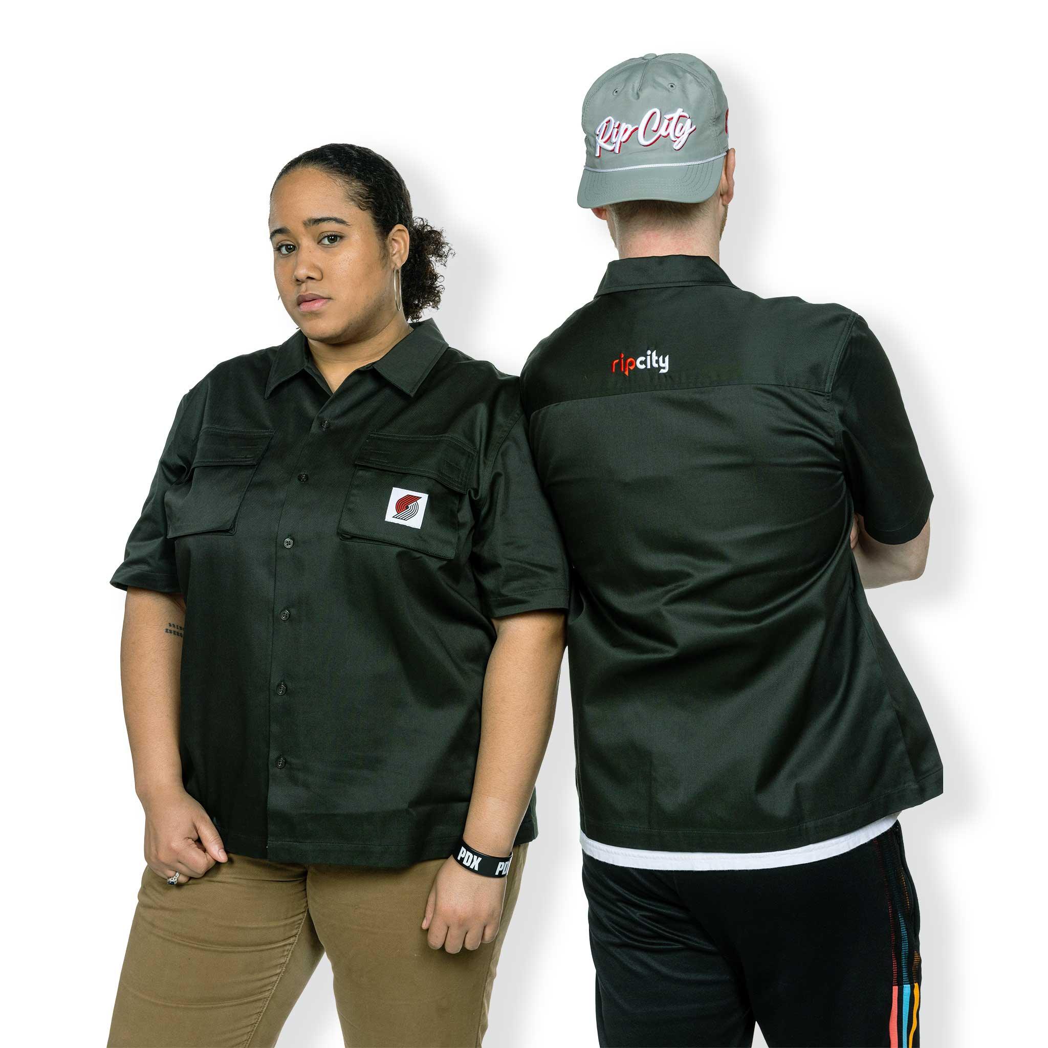 Wild Collective Pinwheel Dark Gray Utility Shirt - Image 8