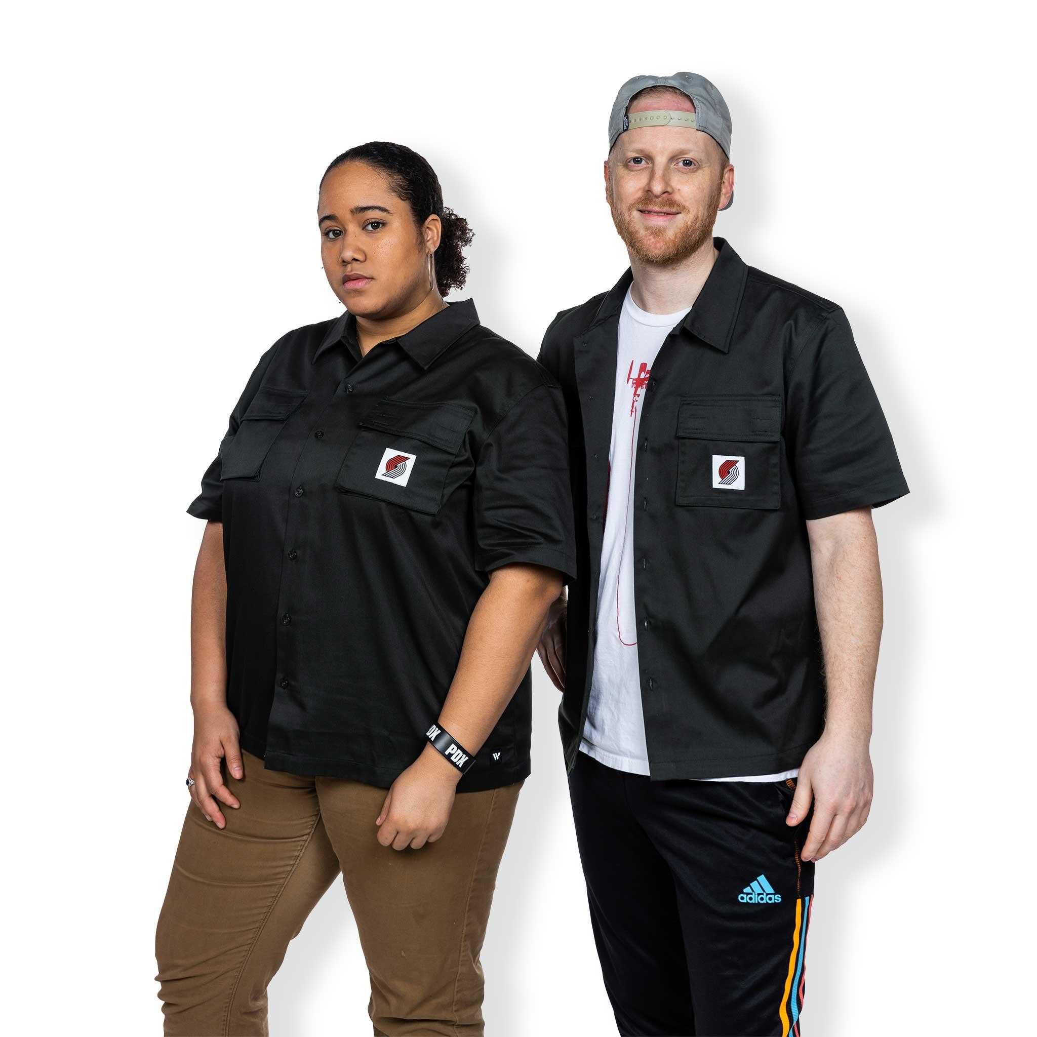 Wild Collective Pinwheel Dark Gray Utility Shirt - Image 9