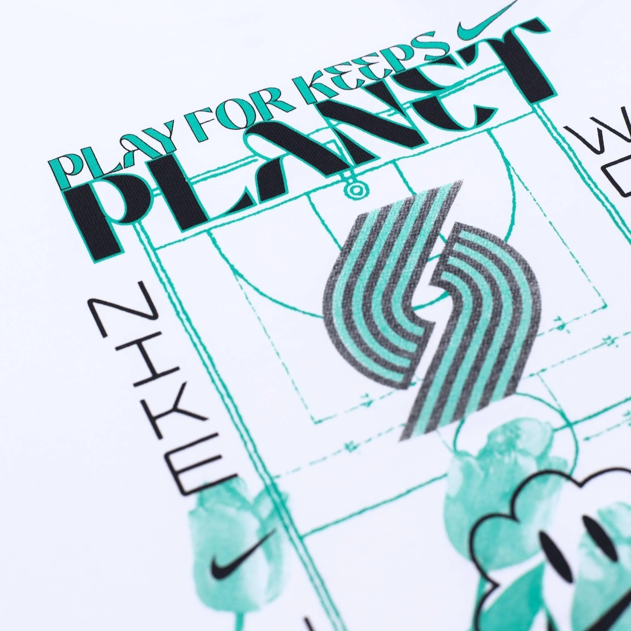 Nike Planet Defense White Cotton T-shirt - Image 3