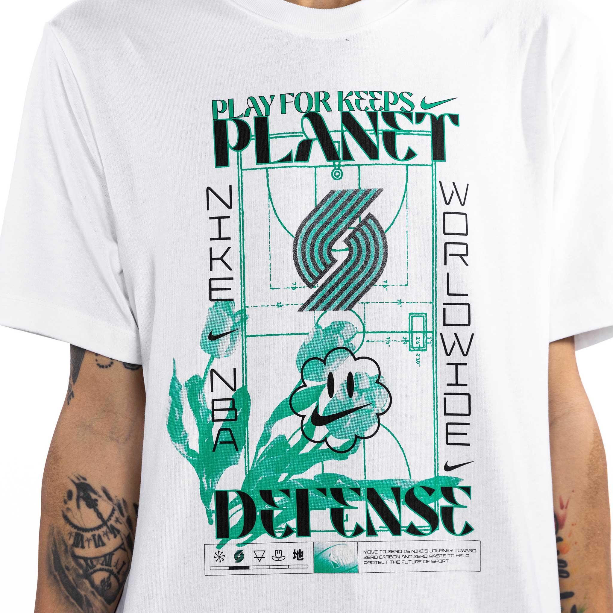 Nike Planet Defense White Cotton T-shirt - Image 6