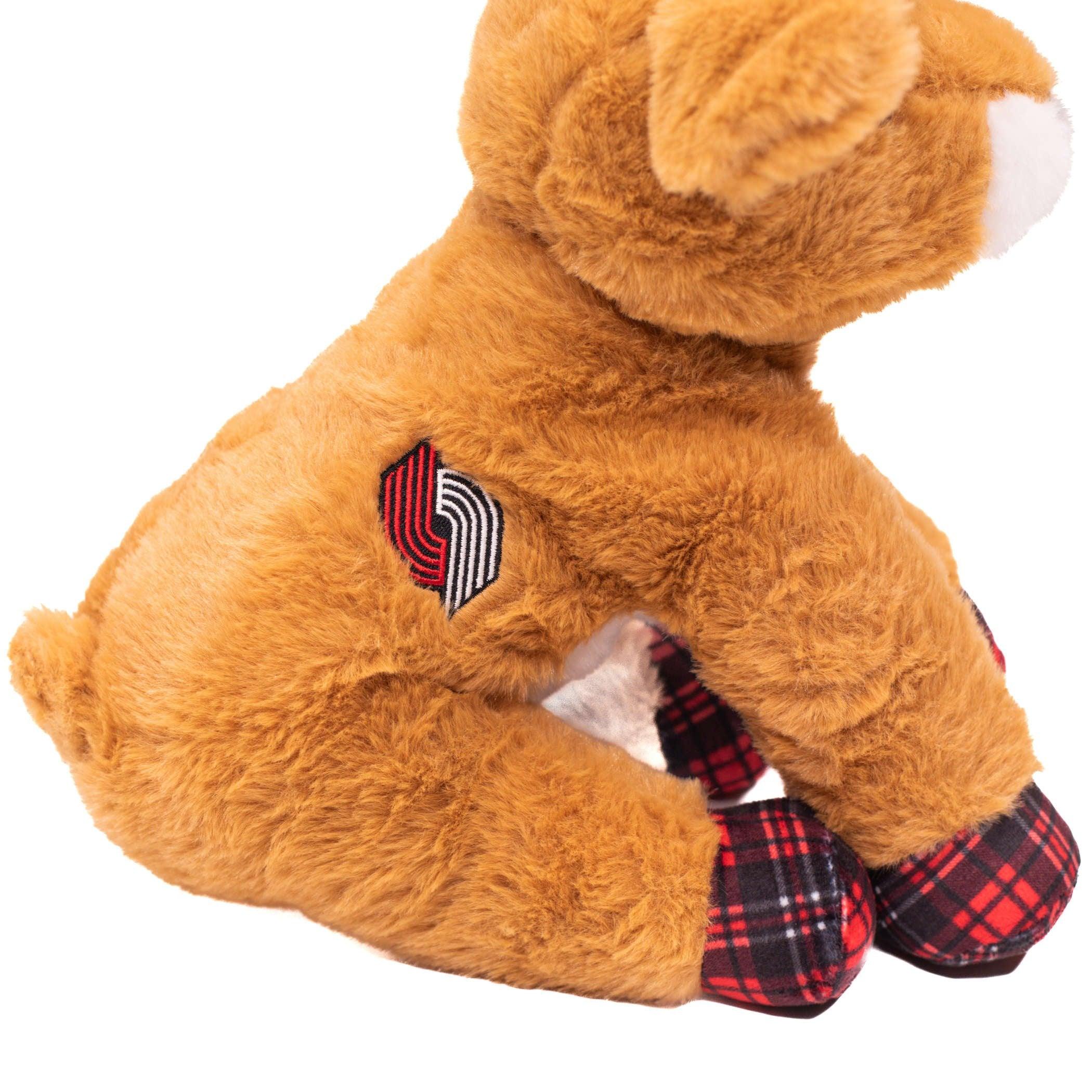 Portland Trail Blazers Plaid Reindeer Plush - Image 6