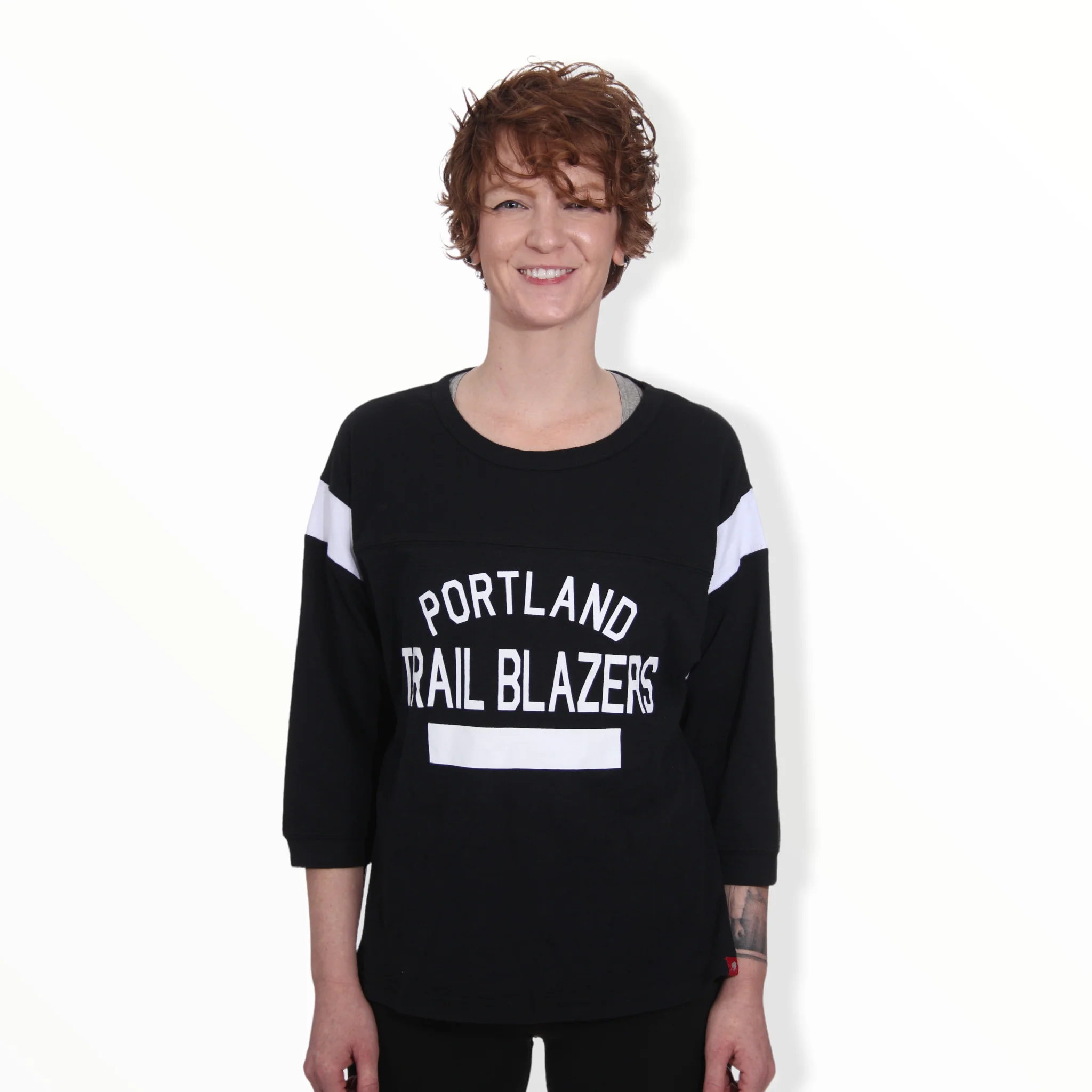 Portland Trail Blazers Sportiqe Women's 3/4 Sleeve T-shirt - Image 4