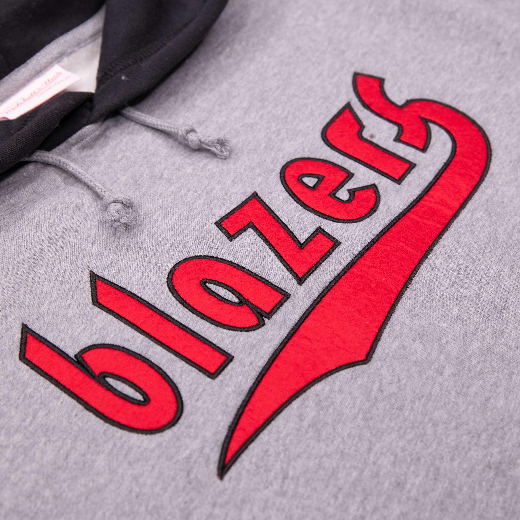 Mitchell & Ness Post Game Short Sleeve Gray Hoodie - Image 5
