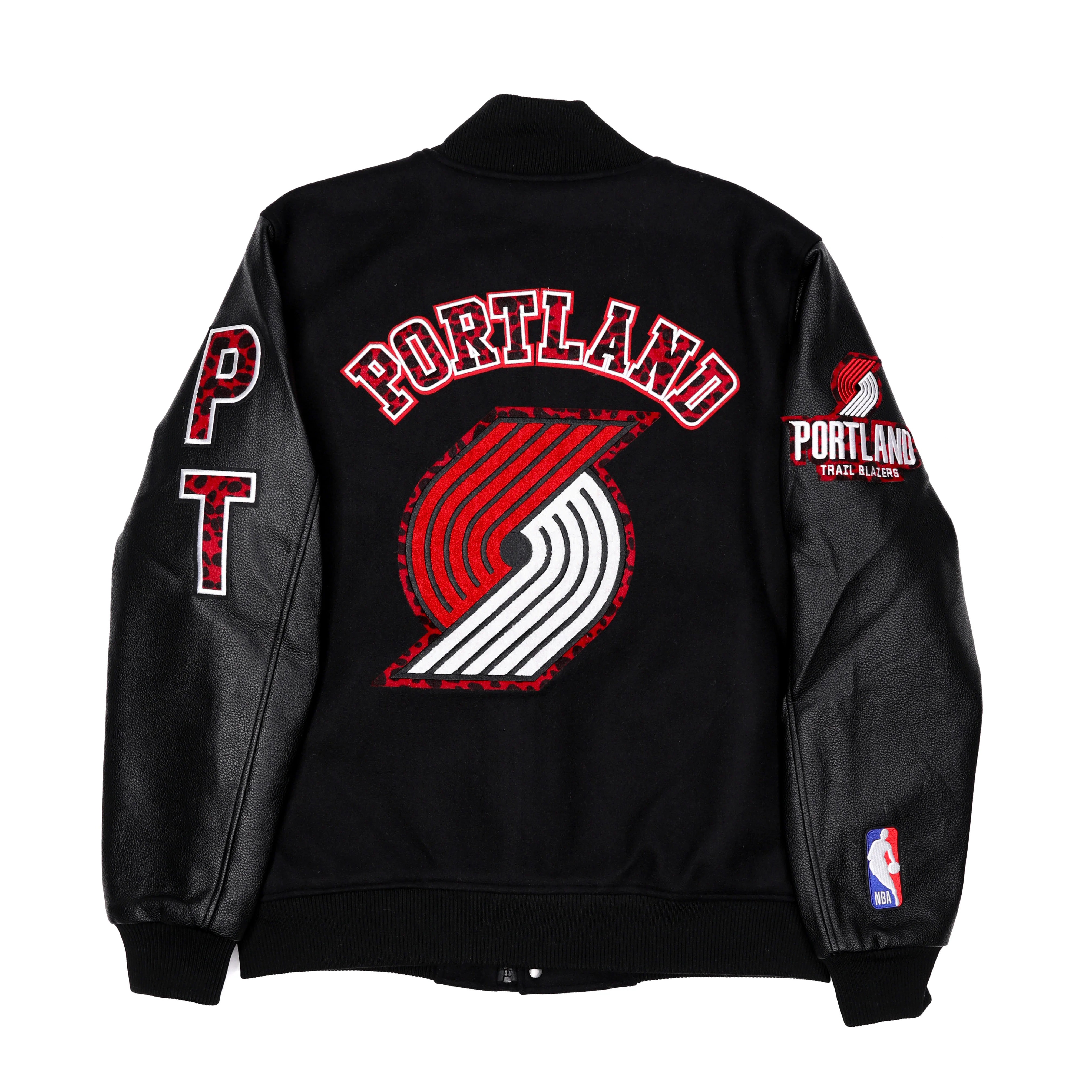Pro Standard Animal Print Wool Varsity Jacket - Image 4