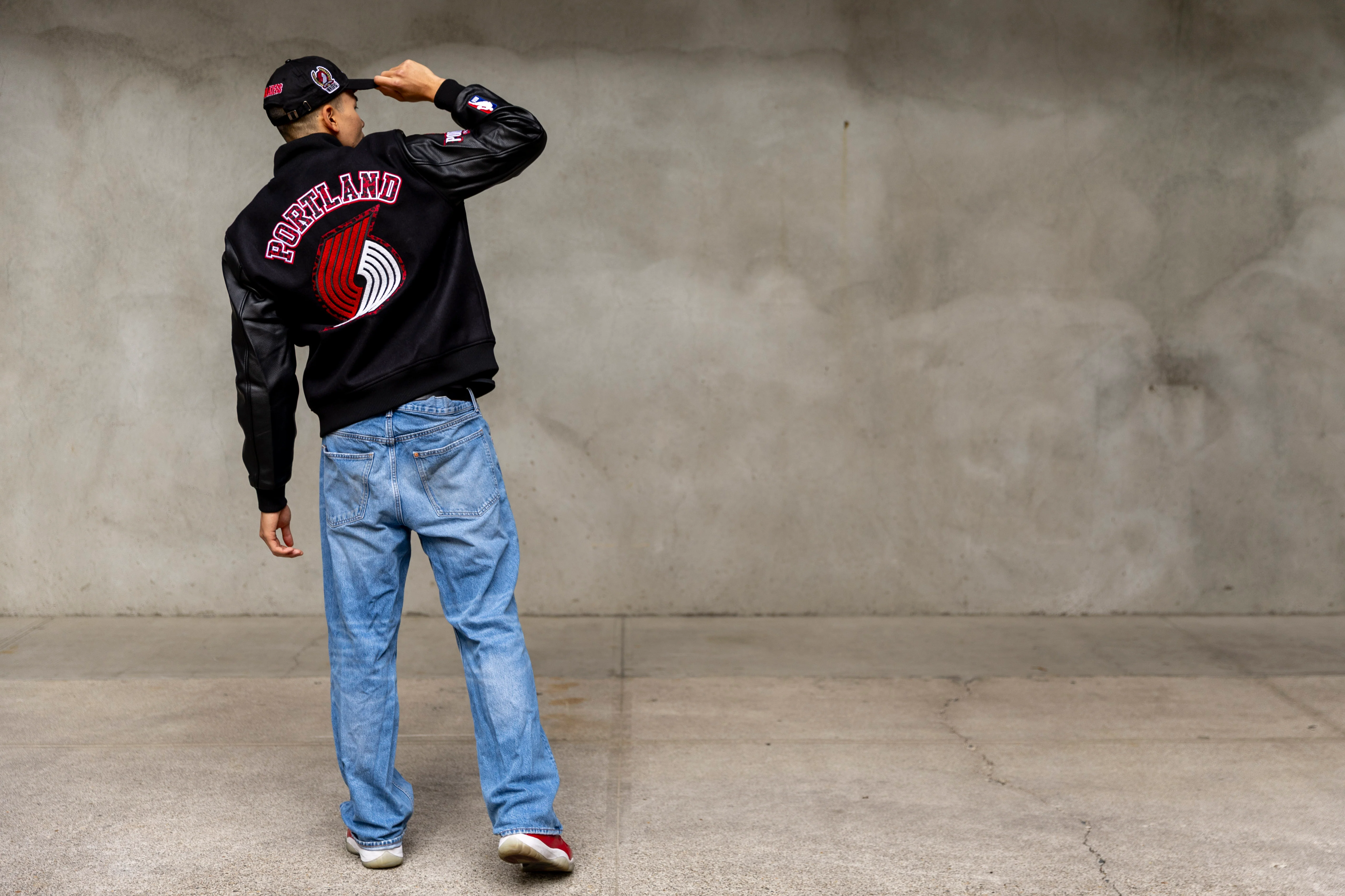 Pro Standard Animal Print Wool Varsity Jacket - Image 8