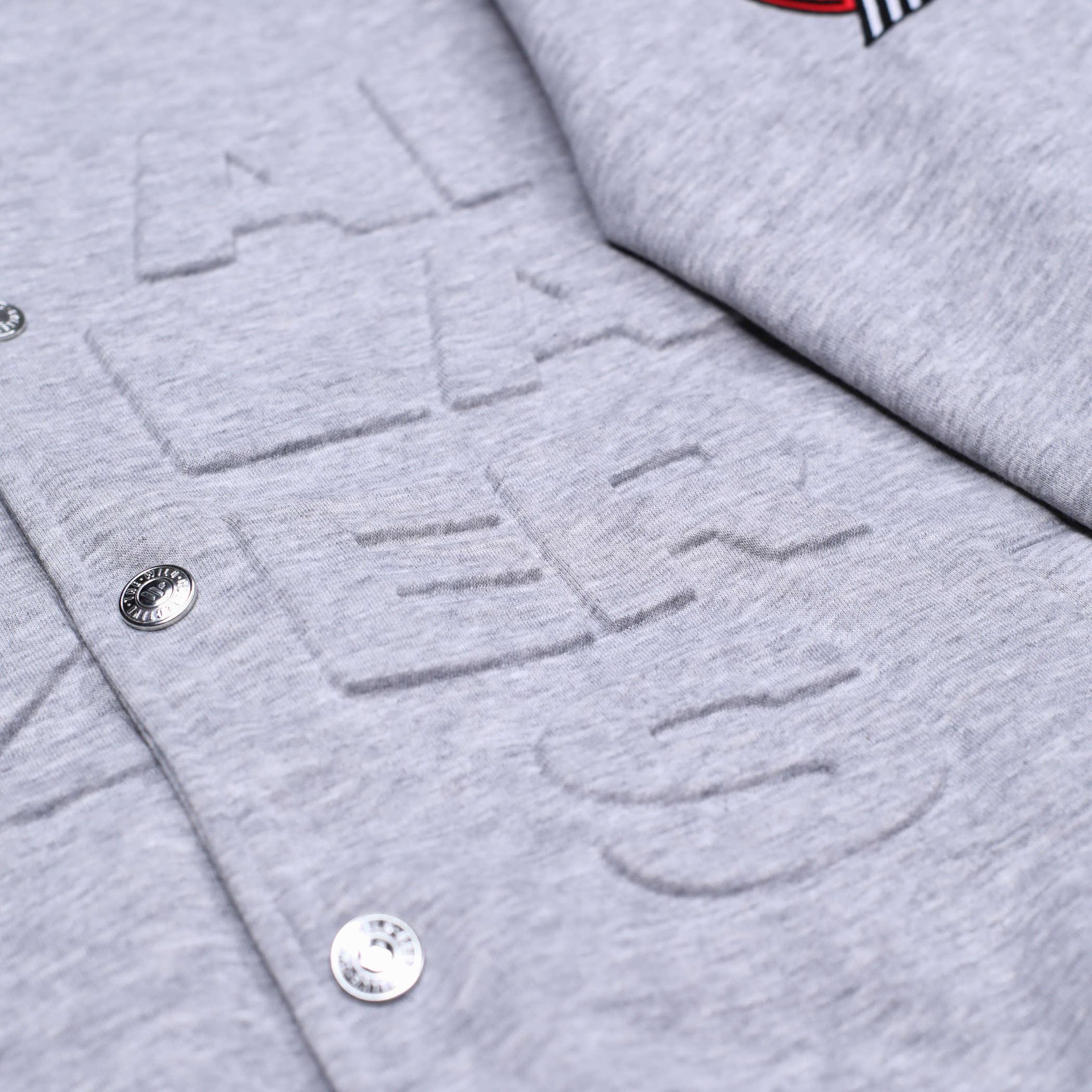 Wild Collective Gray Quilted Bomber Jacket - Image 5