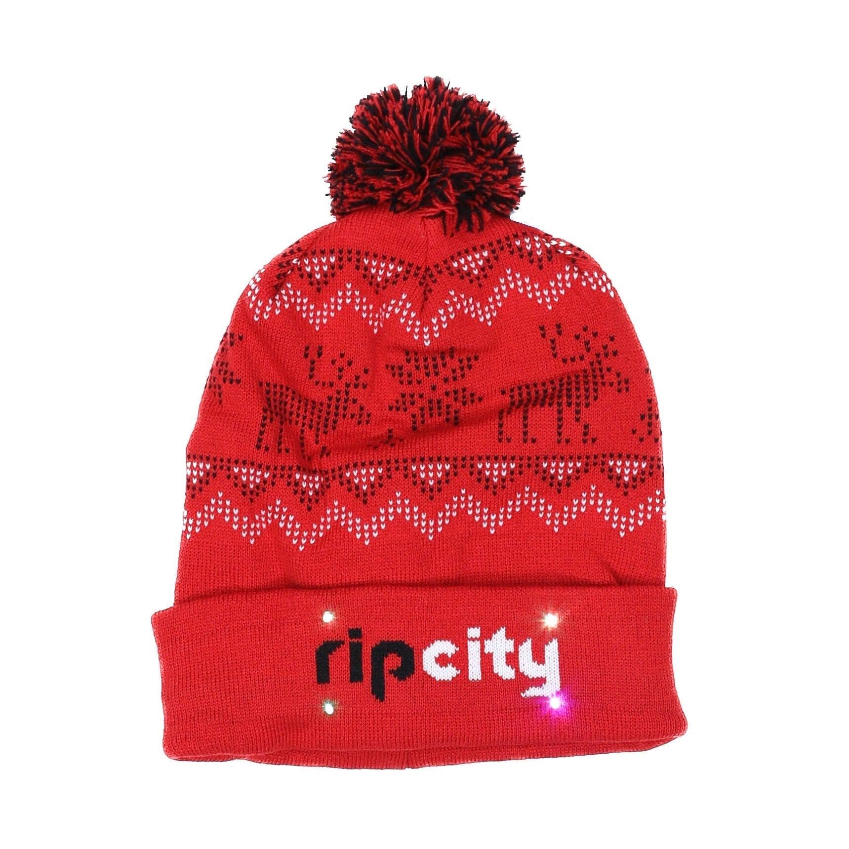 Reindeer Light Up Knit Beanie - Image 3