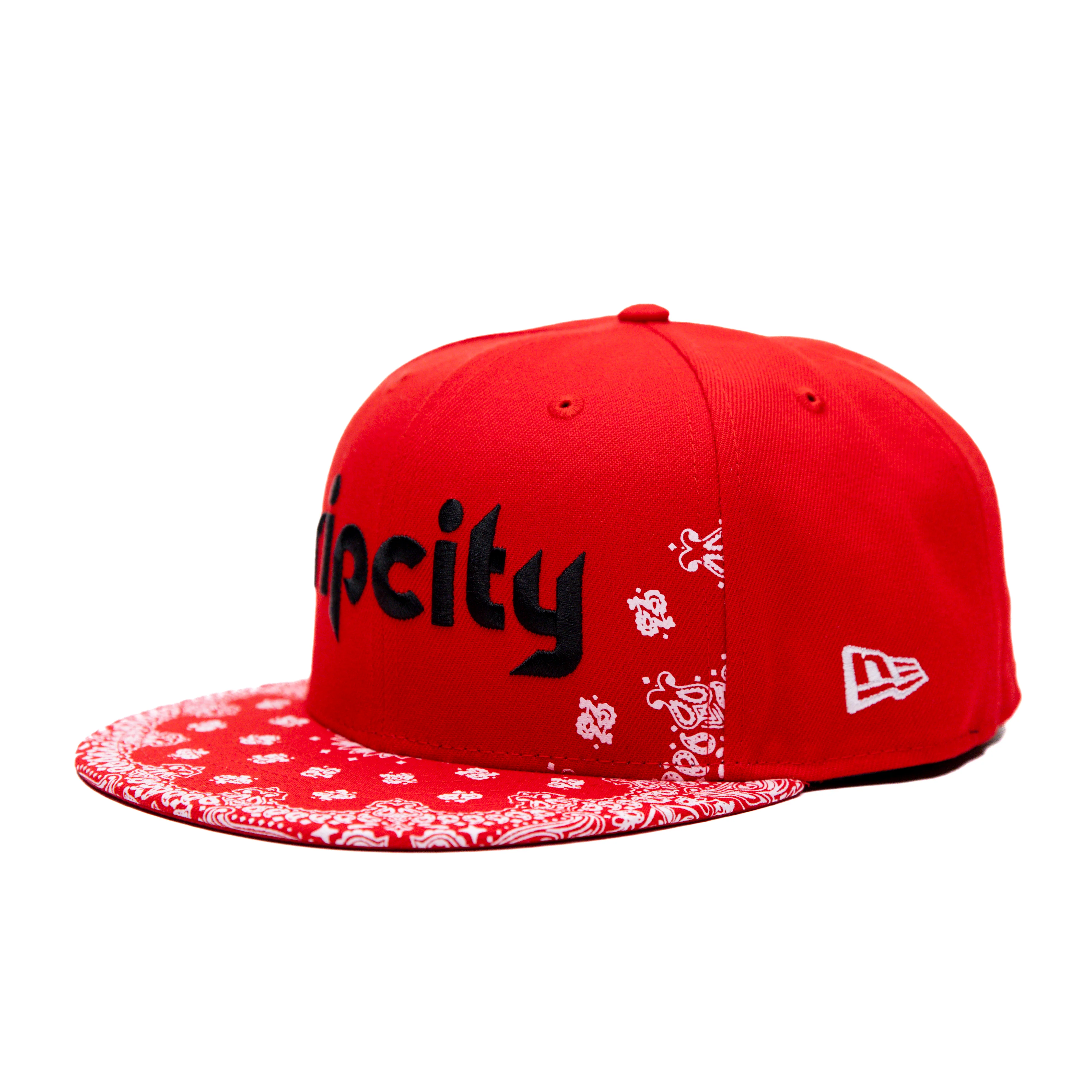 Rip City Paisley Red Fitted Hat - Image 3