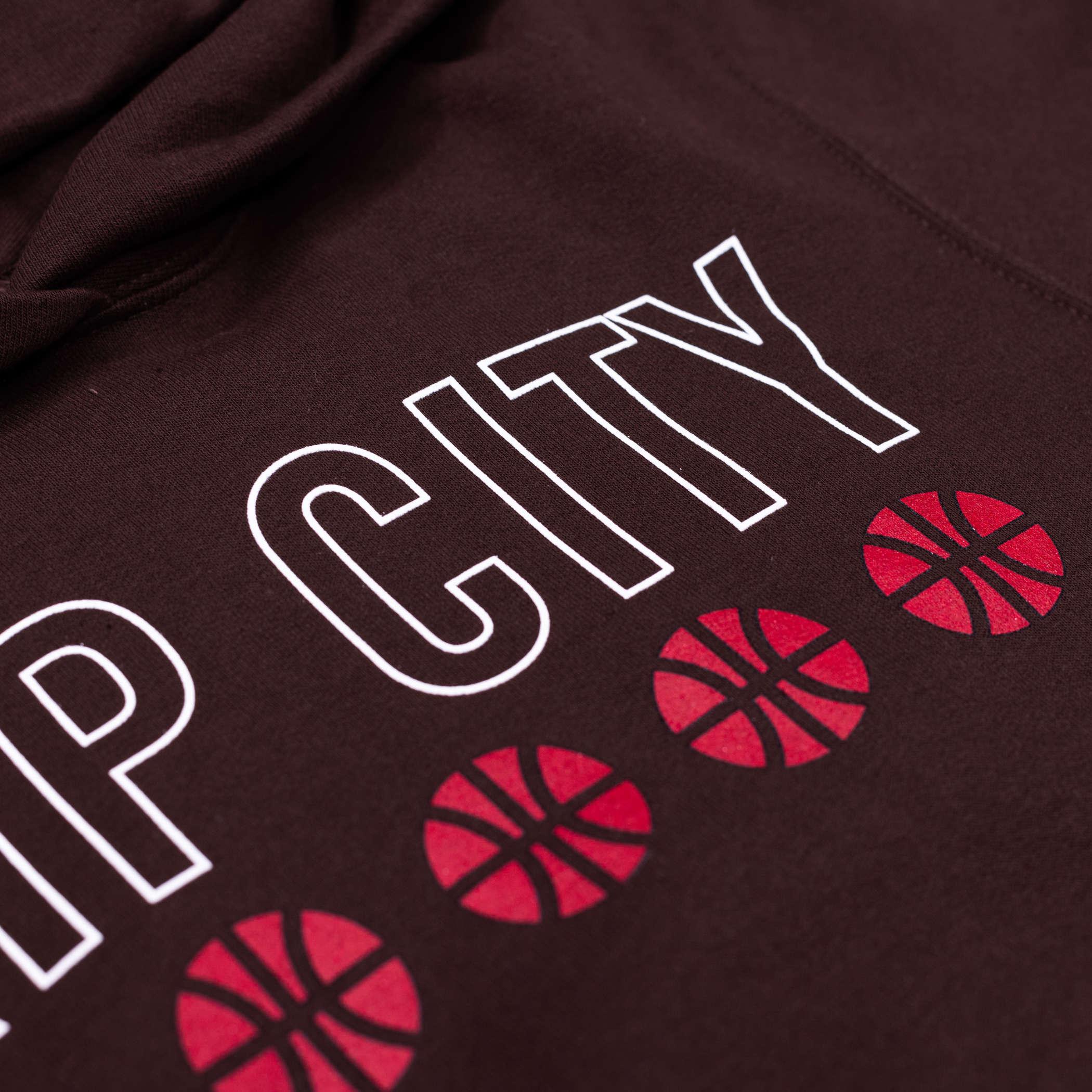 Rip City Remix Ballin Youth Brown Hoodie - Image 4