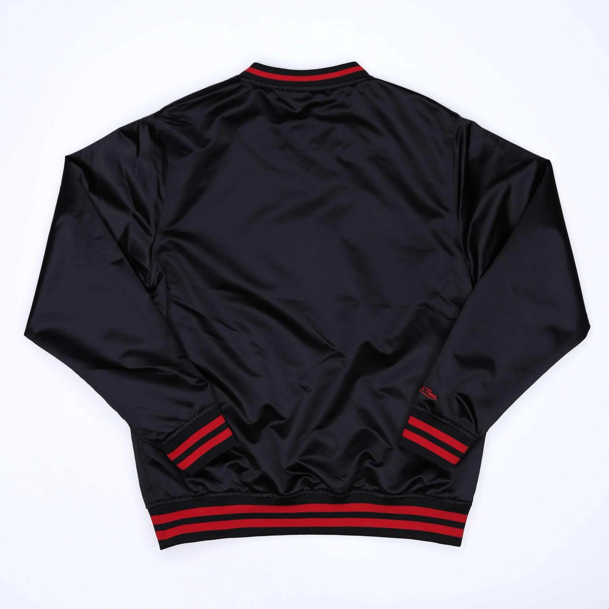 Mitchell & Ness Sideline Black Satin Pullover - Image 2