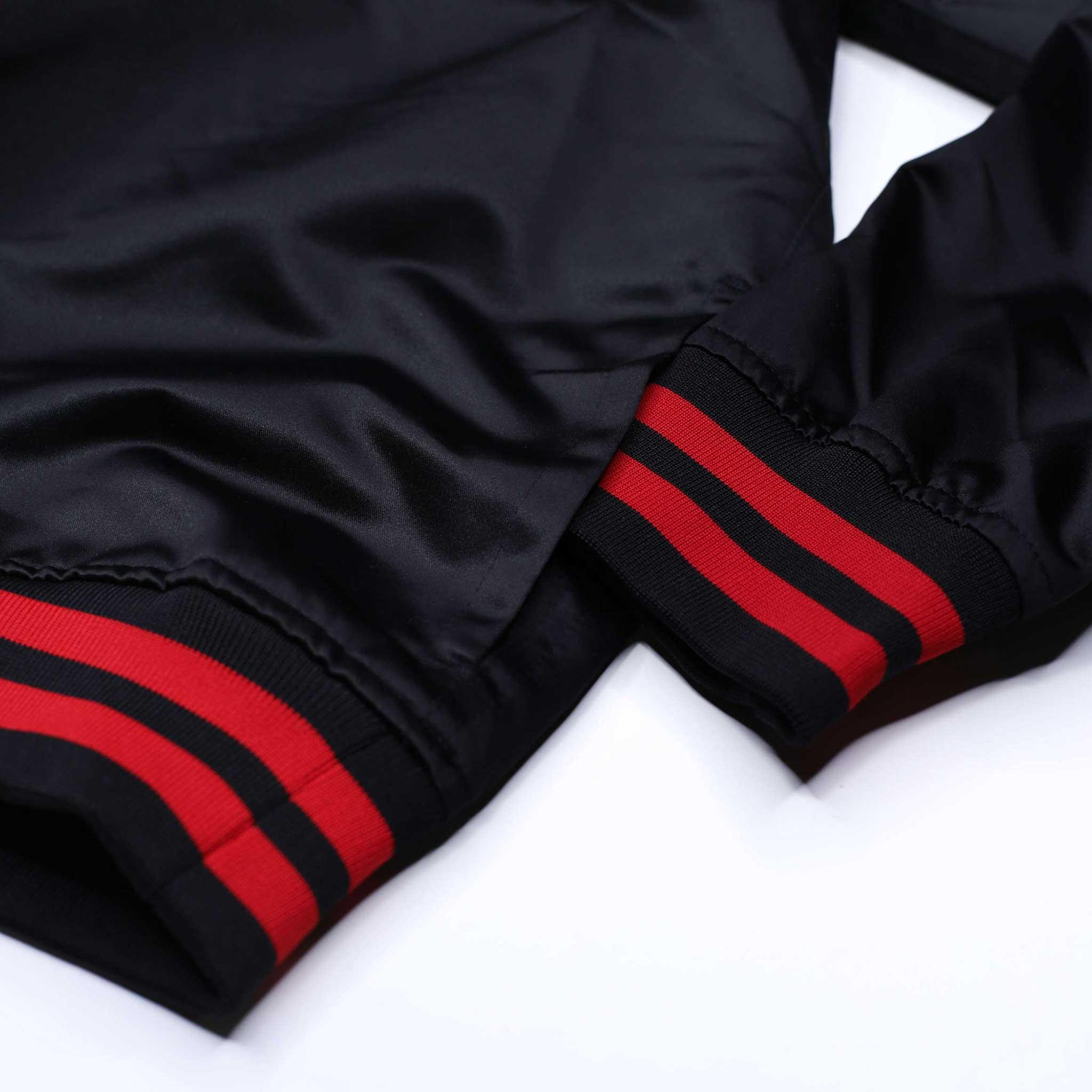 Mitchell & Ness Sideline Black Satin Pullover - Image 3