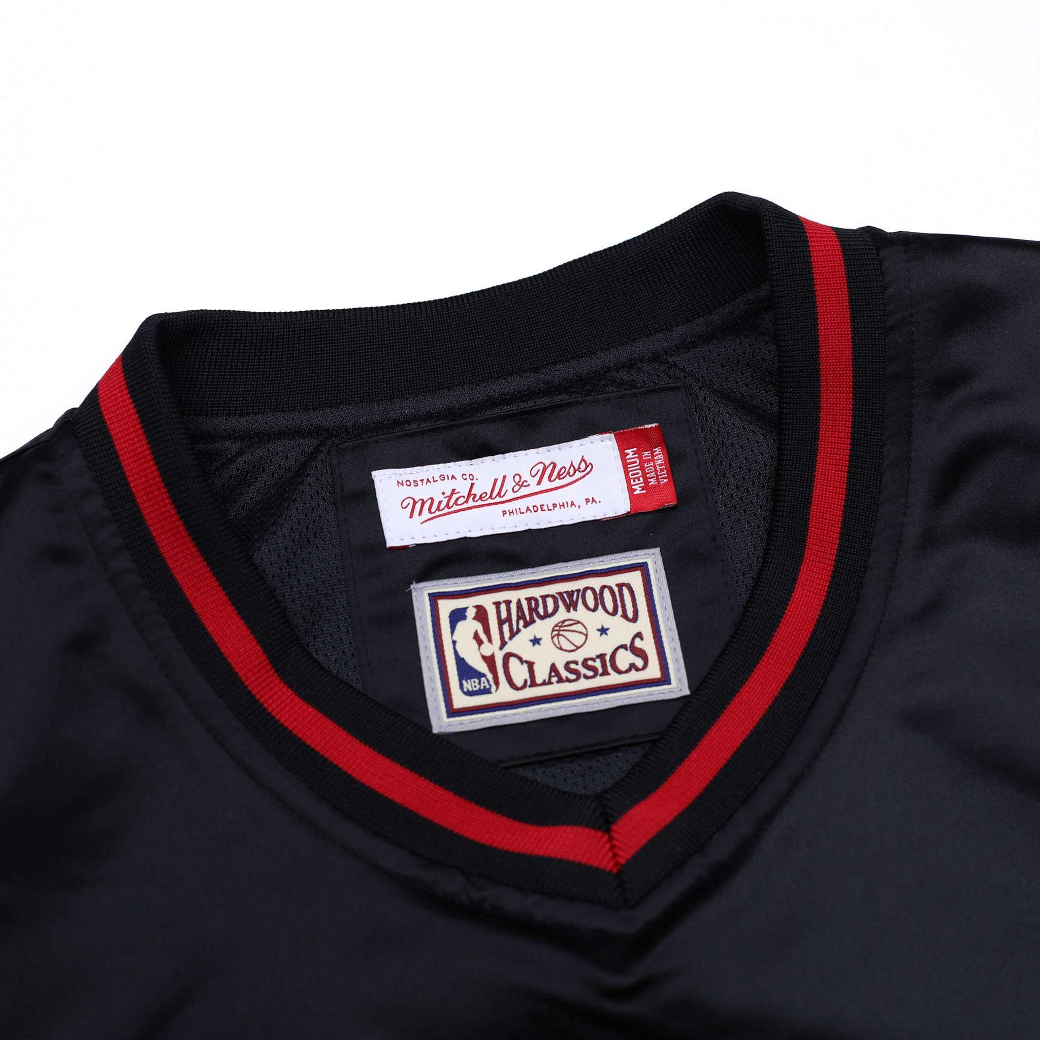 Mitchell & Ness Sideline Black Satin Pullover - Image 4