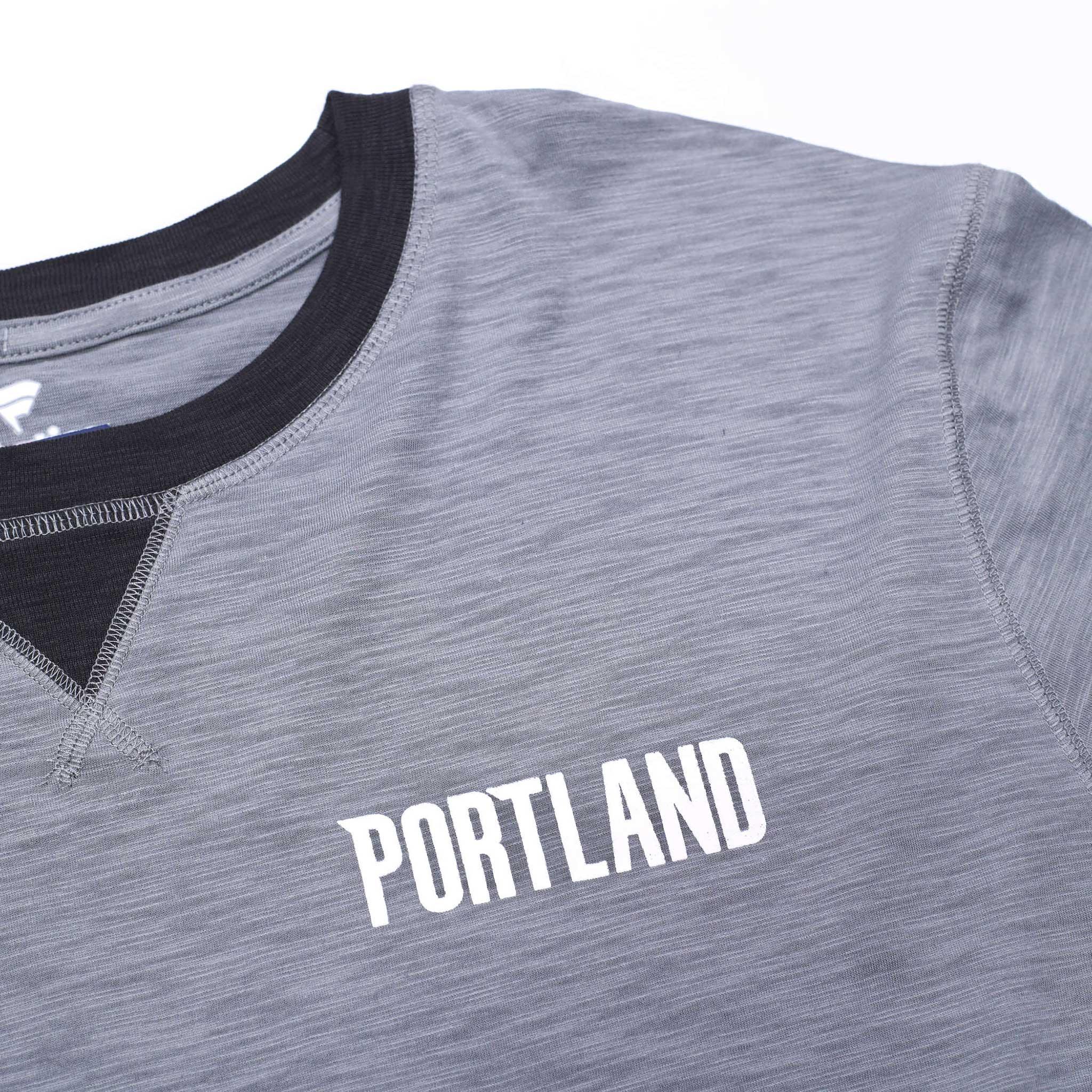 Varsity Slub Long Sleeve Gray Shirt - Image 3